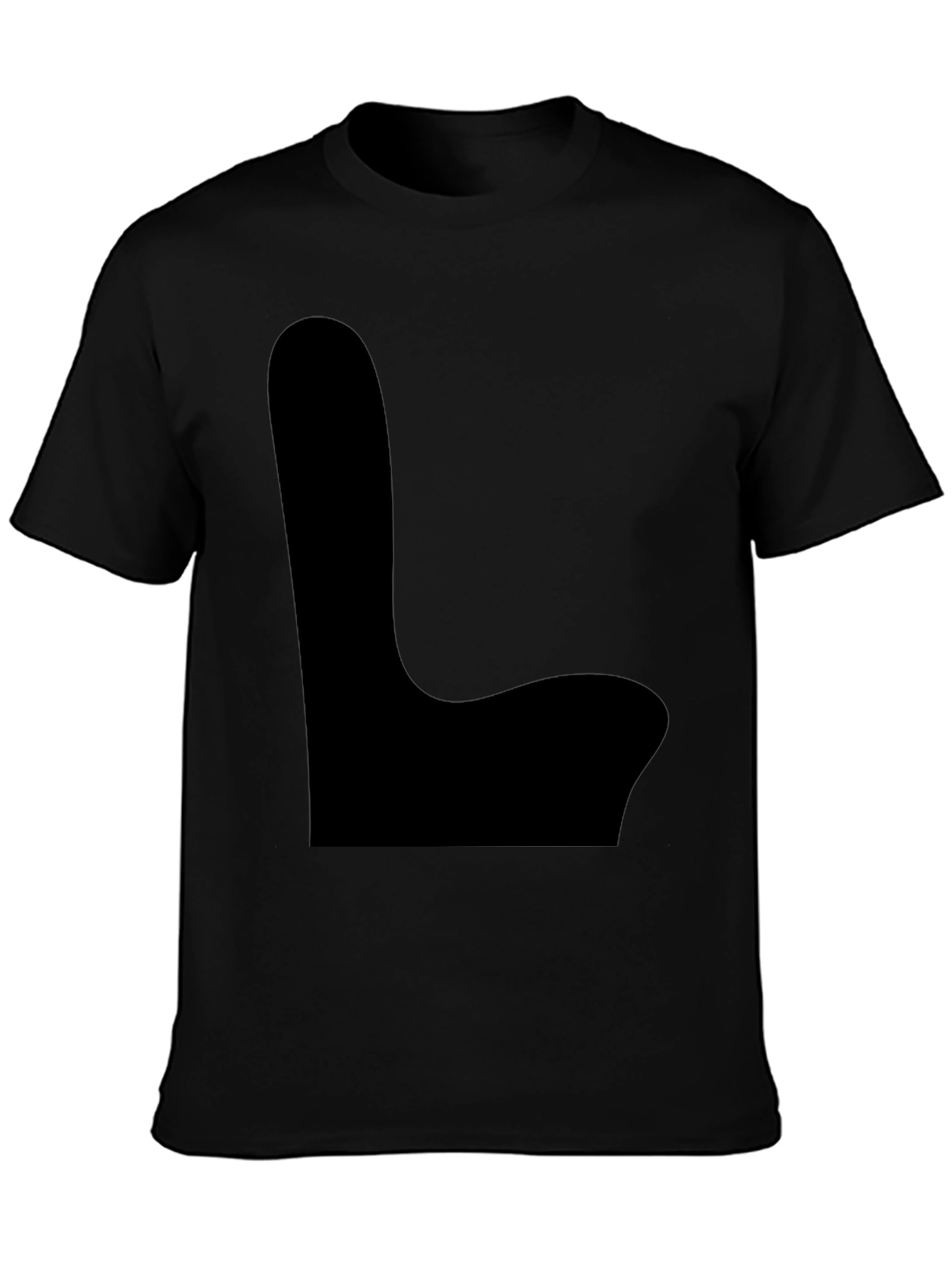 Mens Black Crew Neck T-Shirt