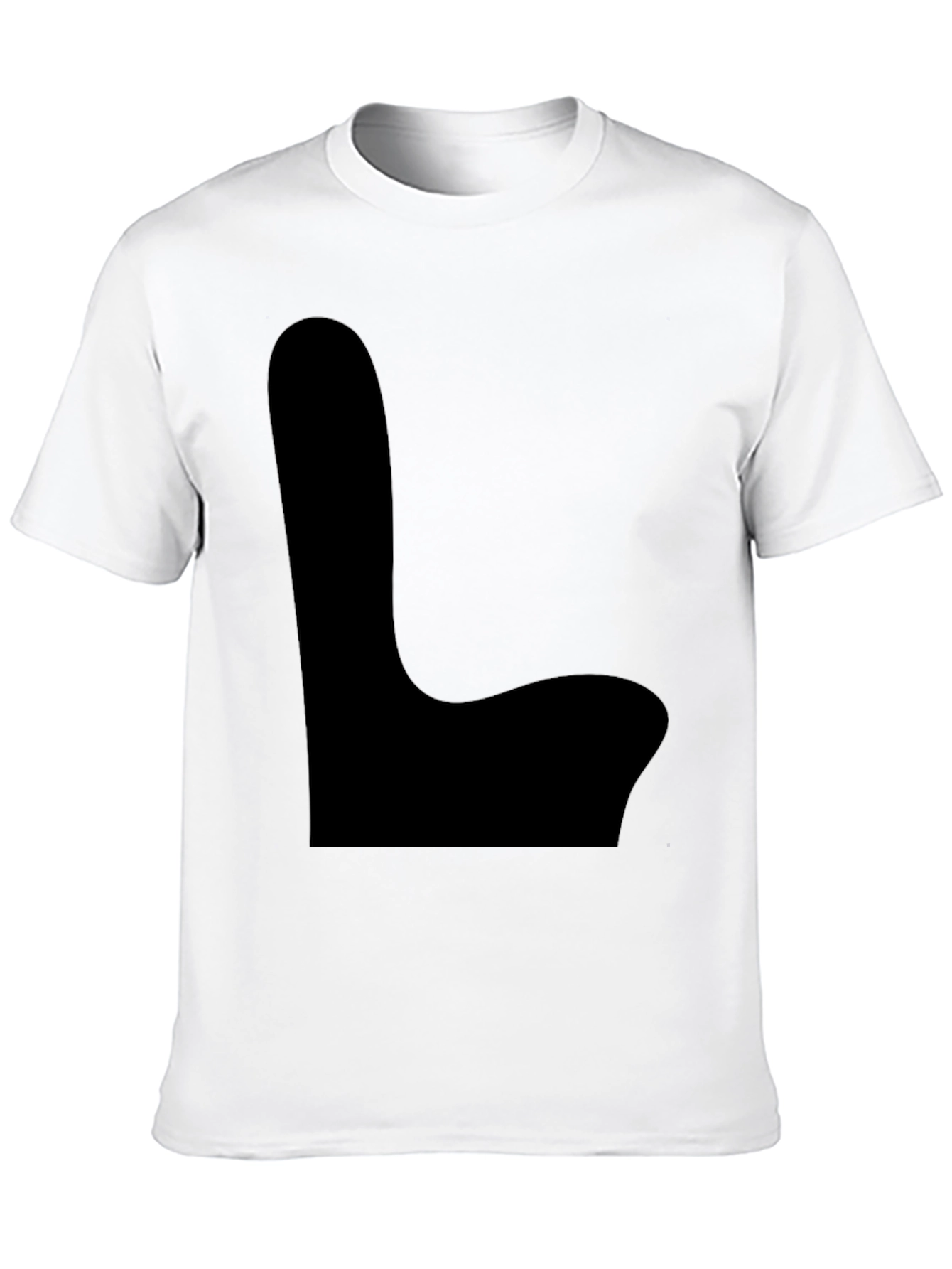 Mens Black Crew Neck T-Shirt
