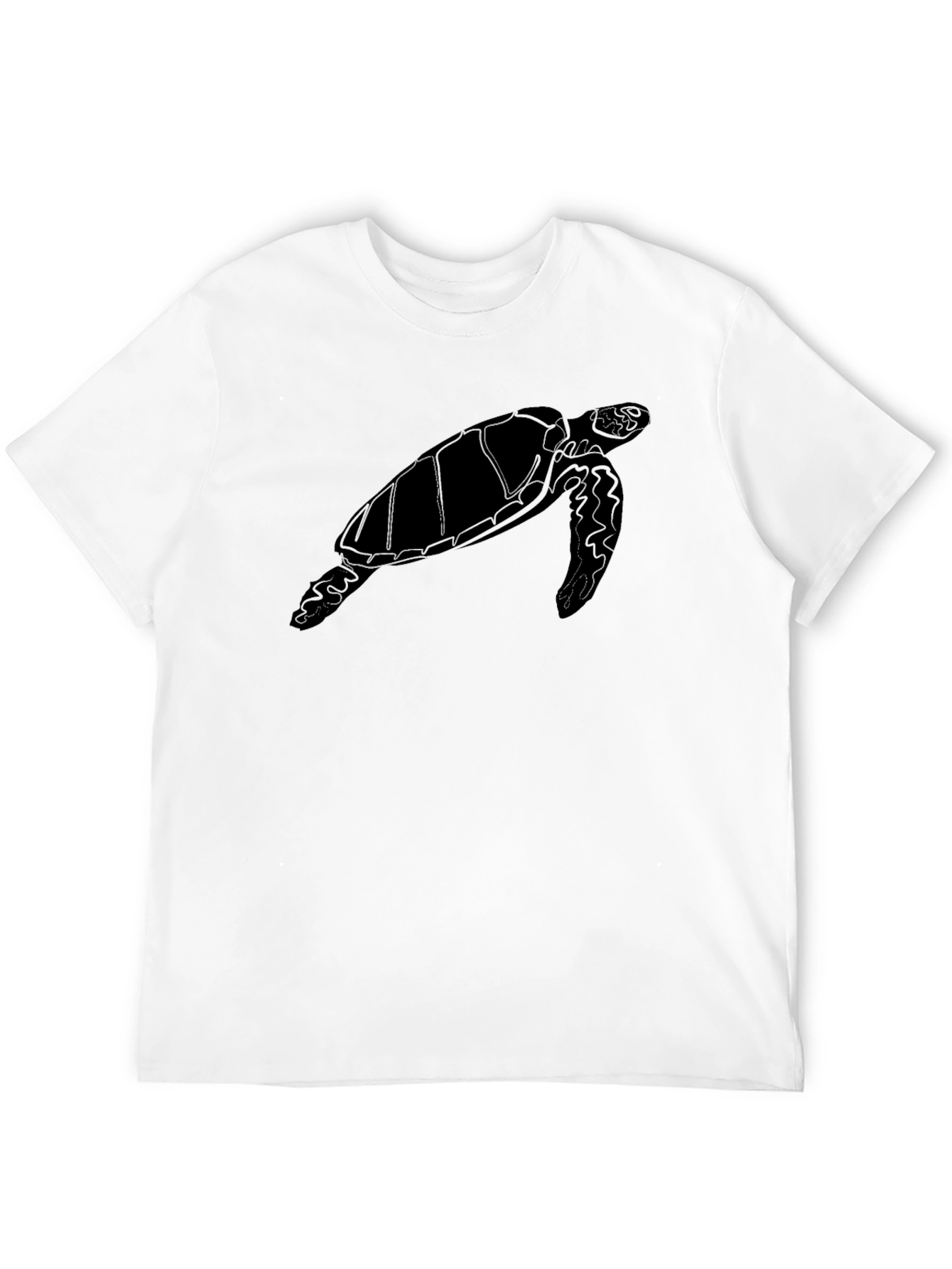 Sea Turtle Graphic T-Shirt - Black Cotton Tee