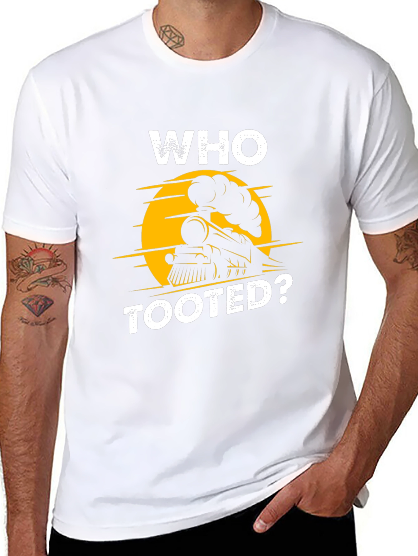 Who Tooted? Train Graphic T-Shirt