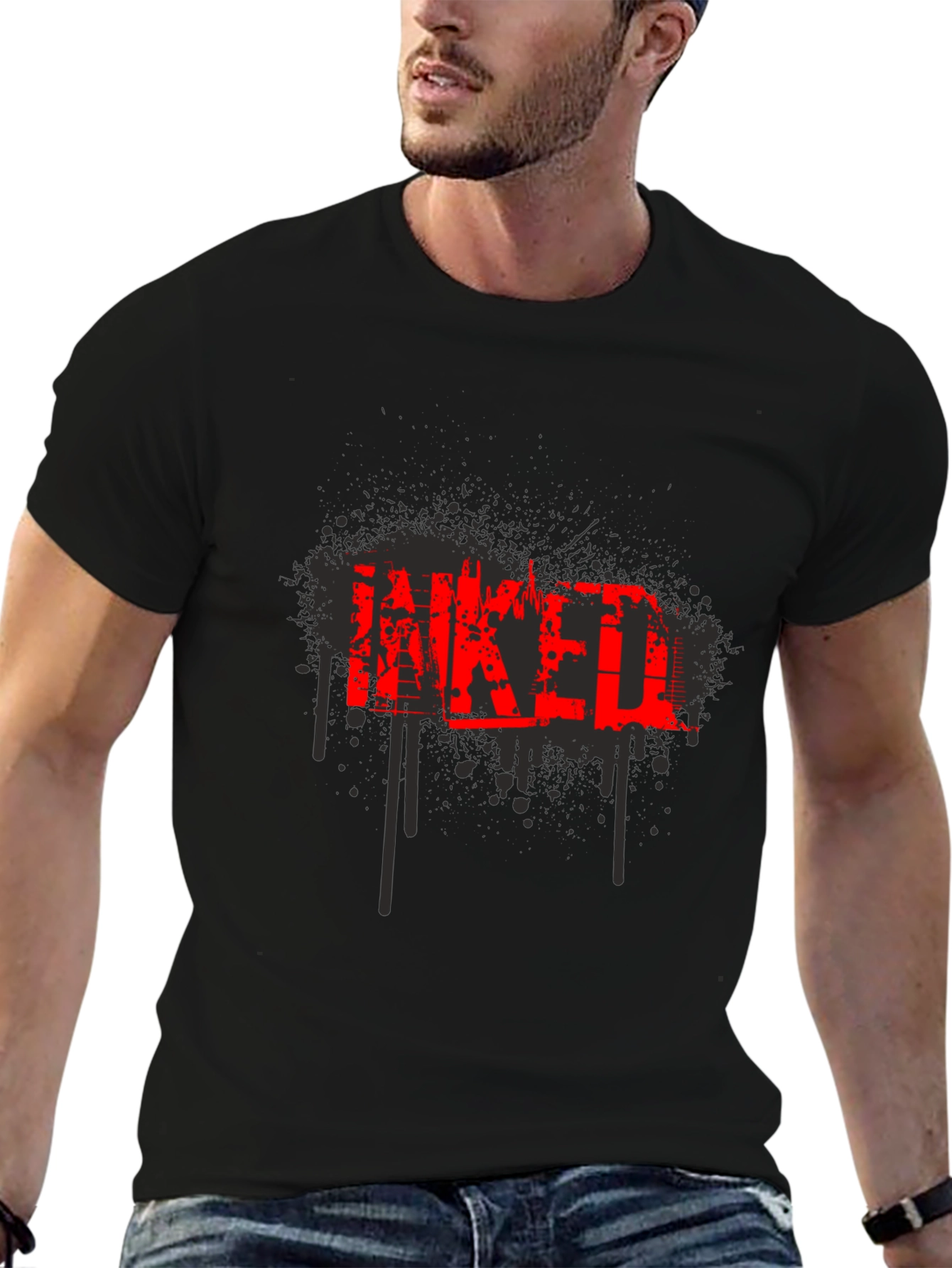 Inked Graphic T-Shirt - Cool Tattoo Design
