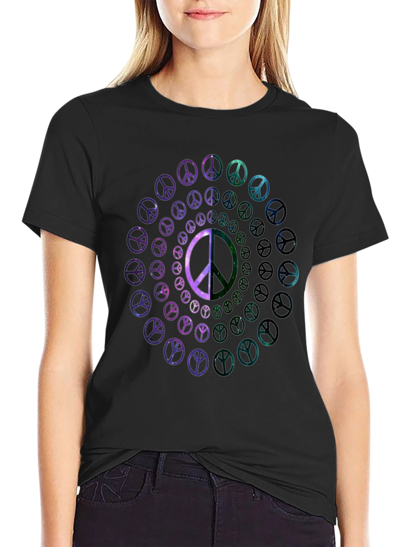 Peace Sign Galaxy T-Shirt
