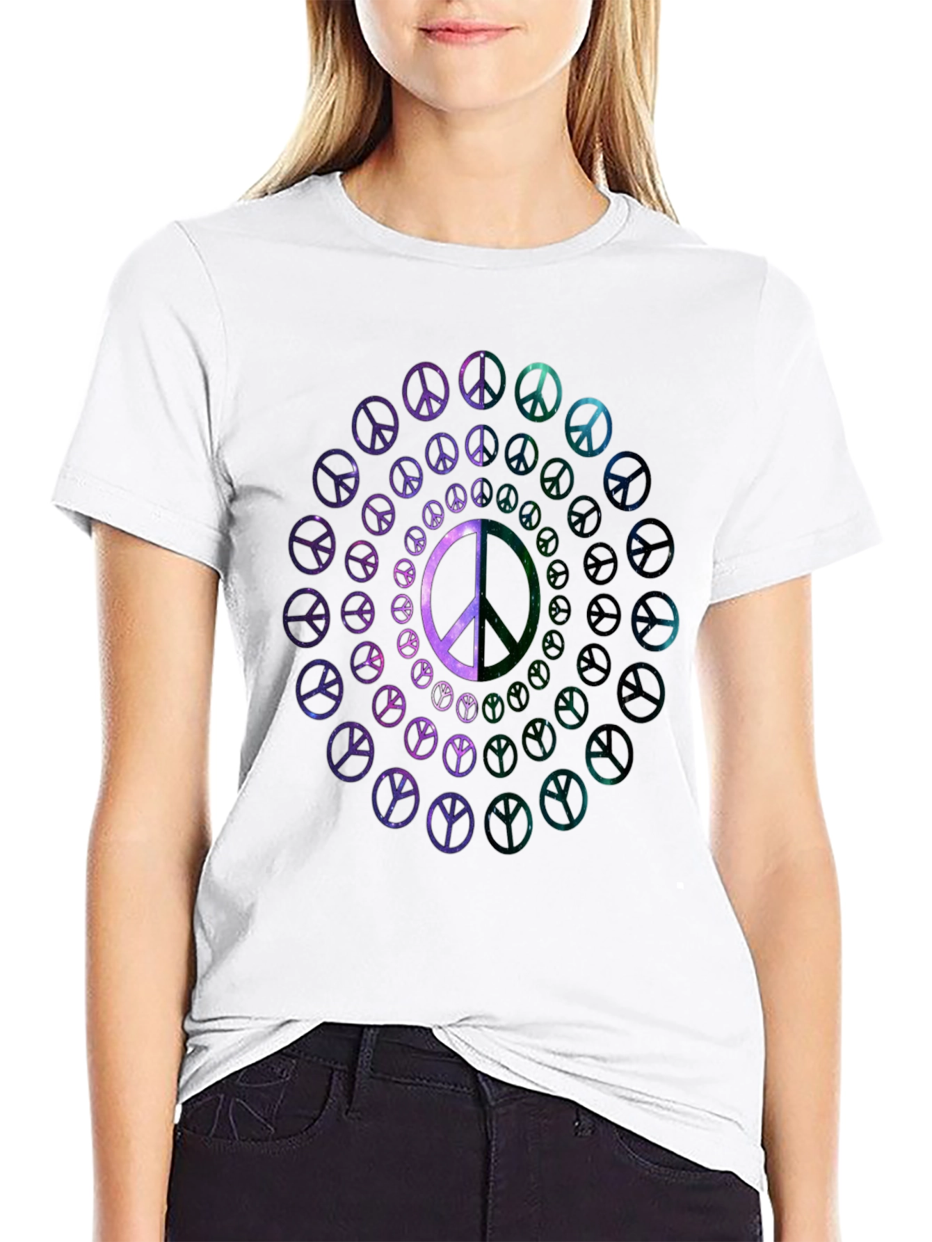 Peace Sign Galaxy T-Shirt