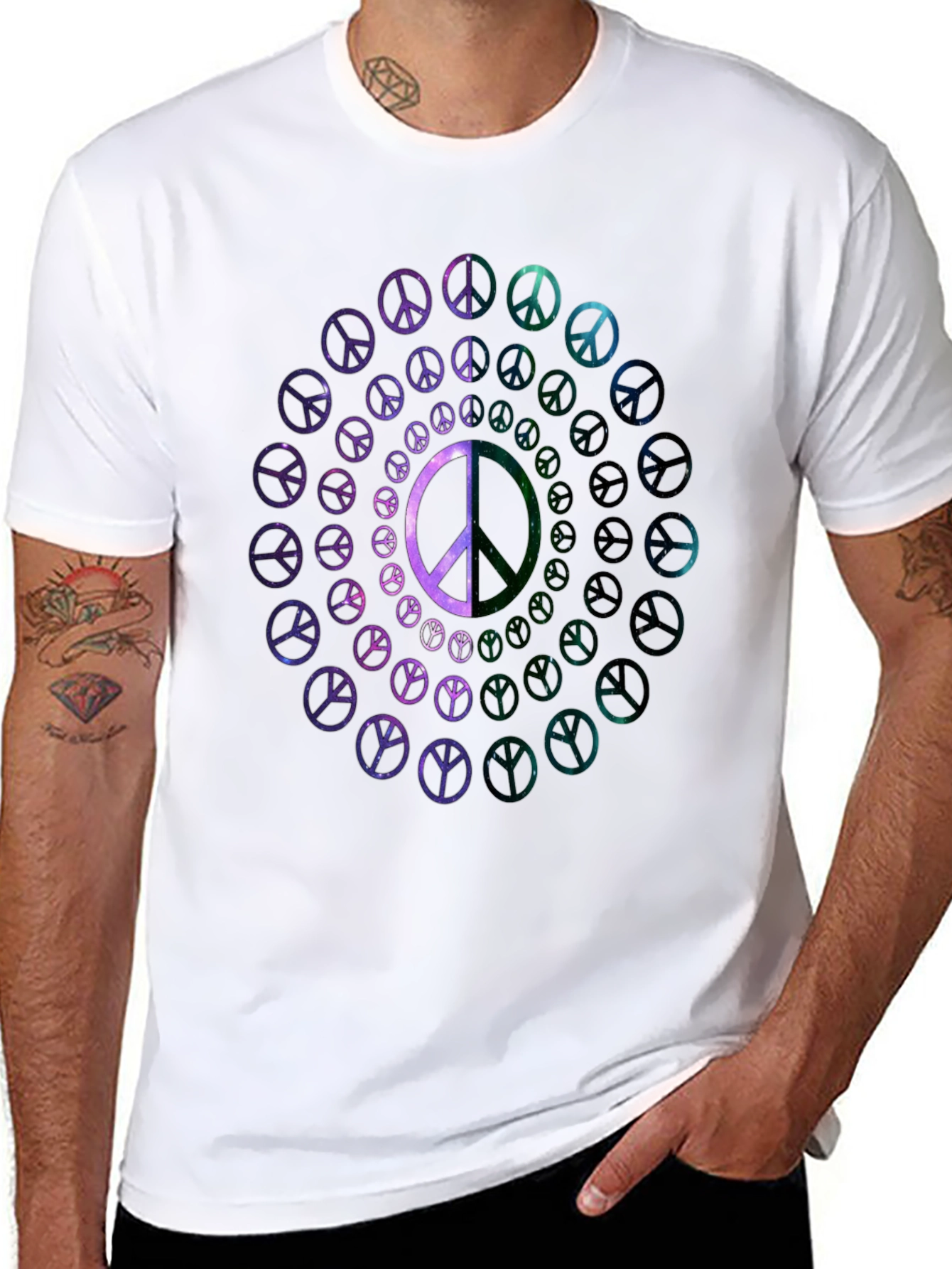 Peace Sign Galaxy T-Shirt