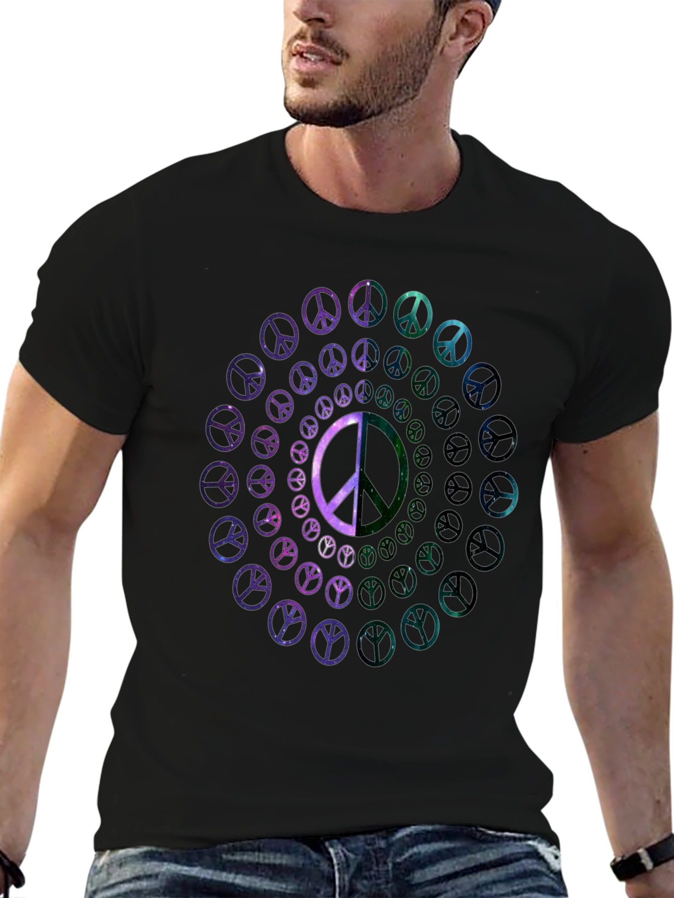 Peace Sign Galaxy T-Shirt