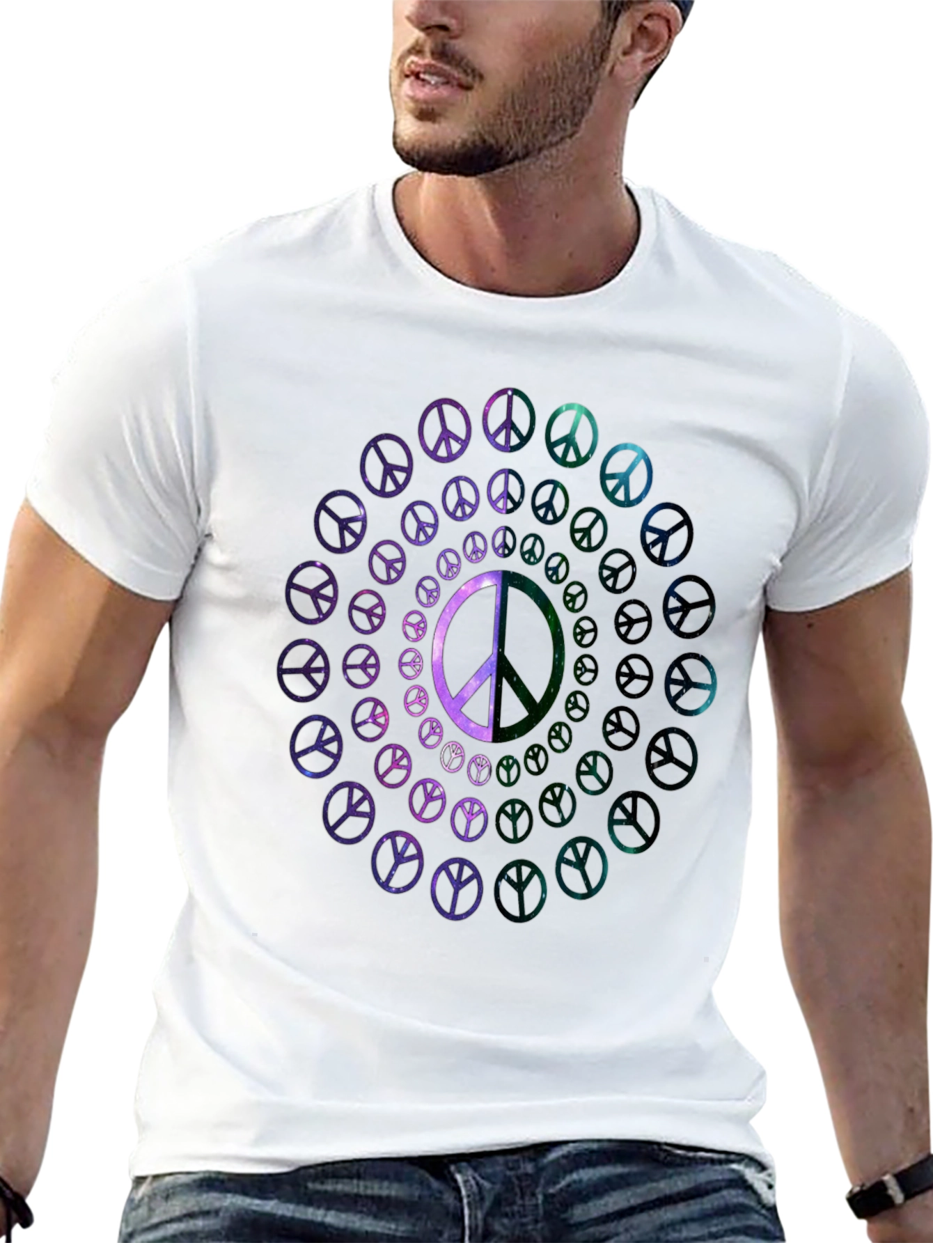 Peace Sign Galaxy T-Shirt