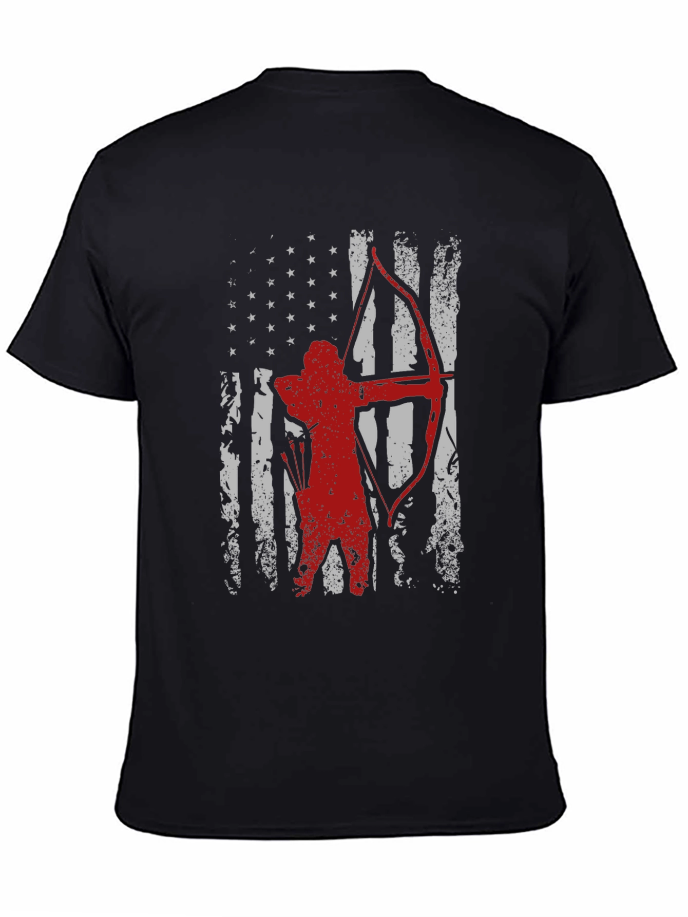 Archer American Flag T-Shirt - Patriotic Archery Tee