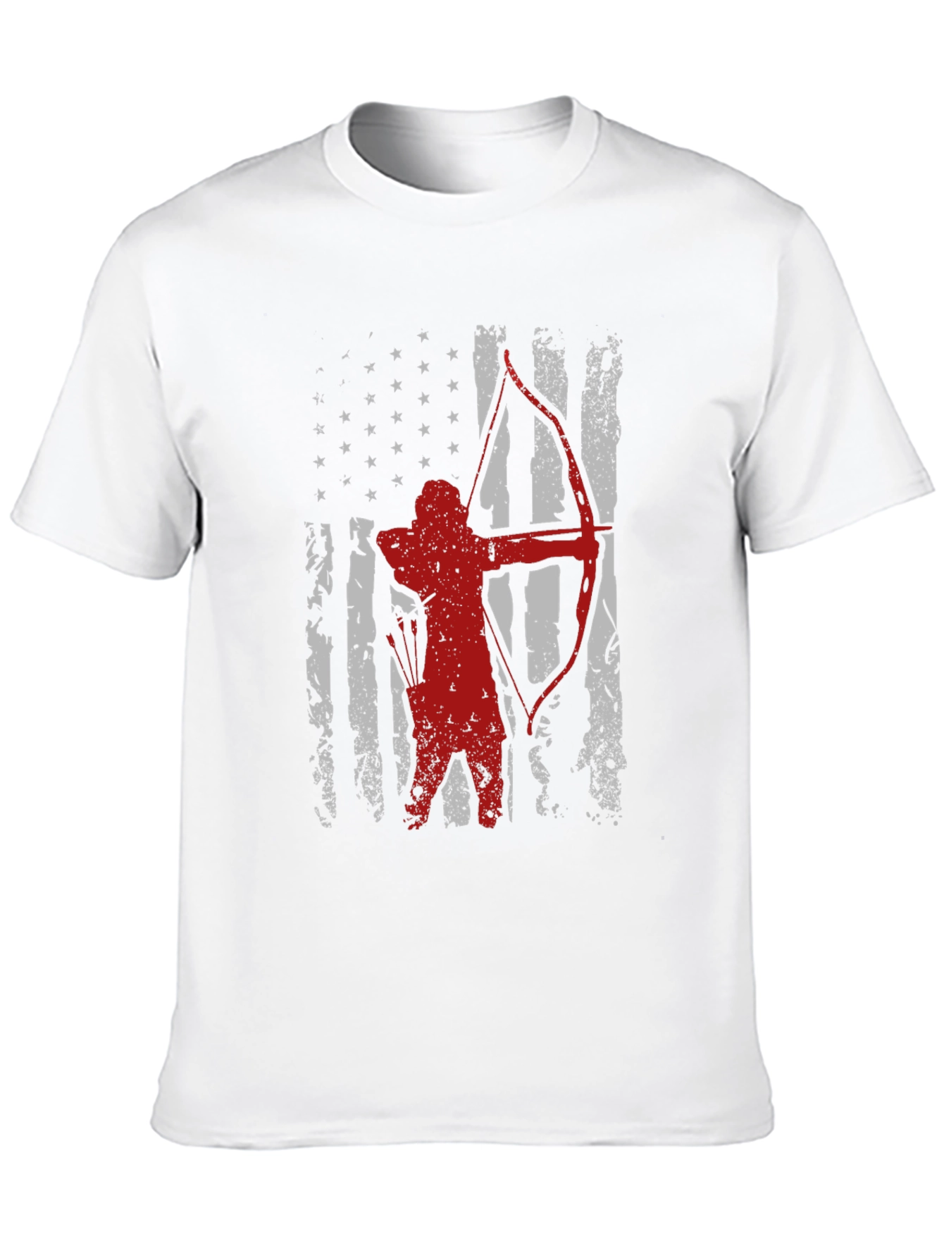Archer American Flag T-Shirt - Patriotic Archery Tee