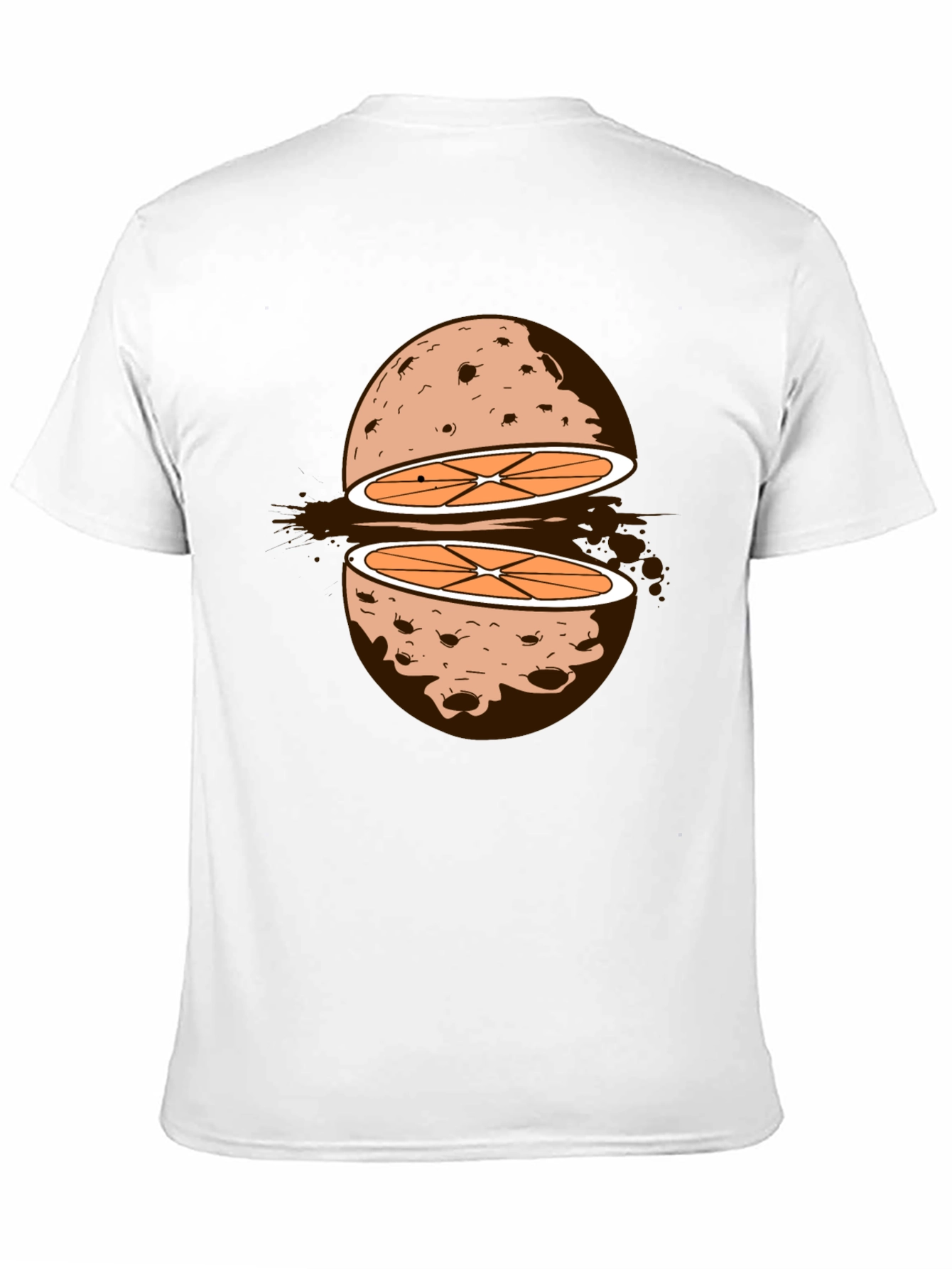 Sliced Orange Moon Graphic Tee