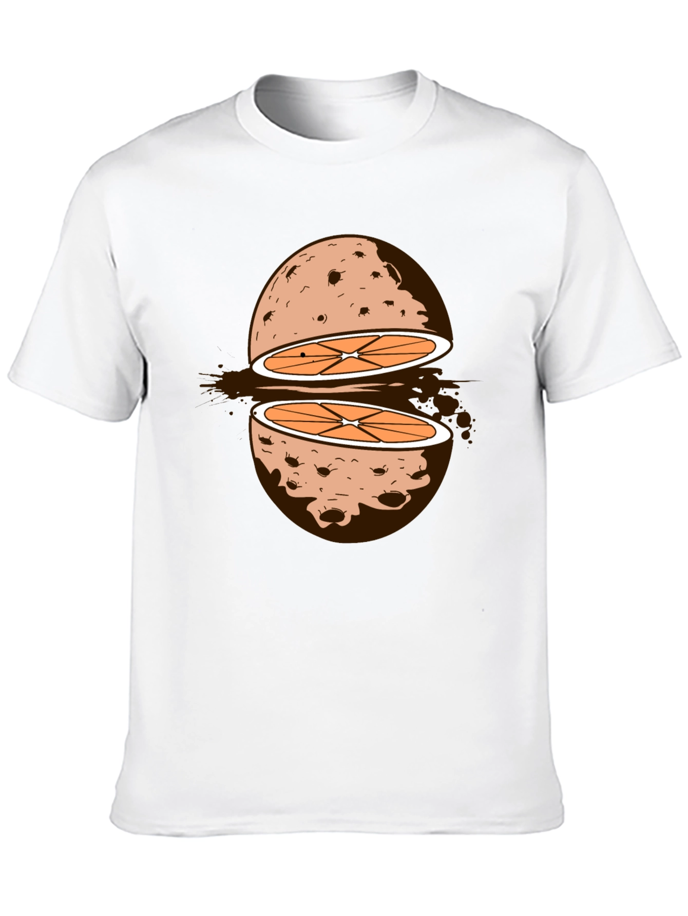 Sliced Orange Moon Graphic Tee