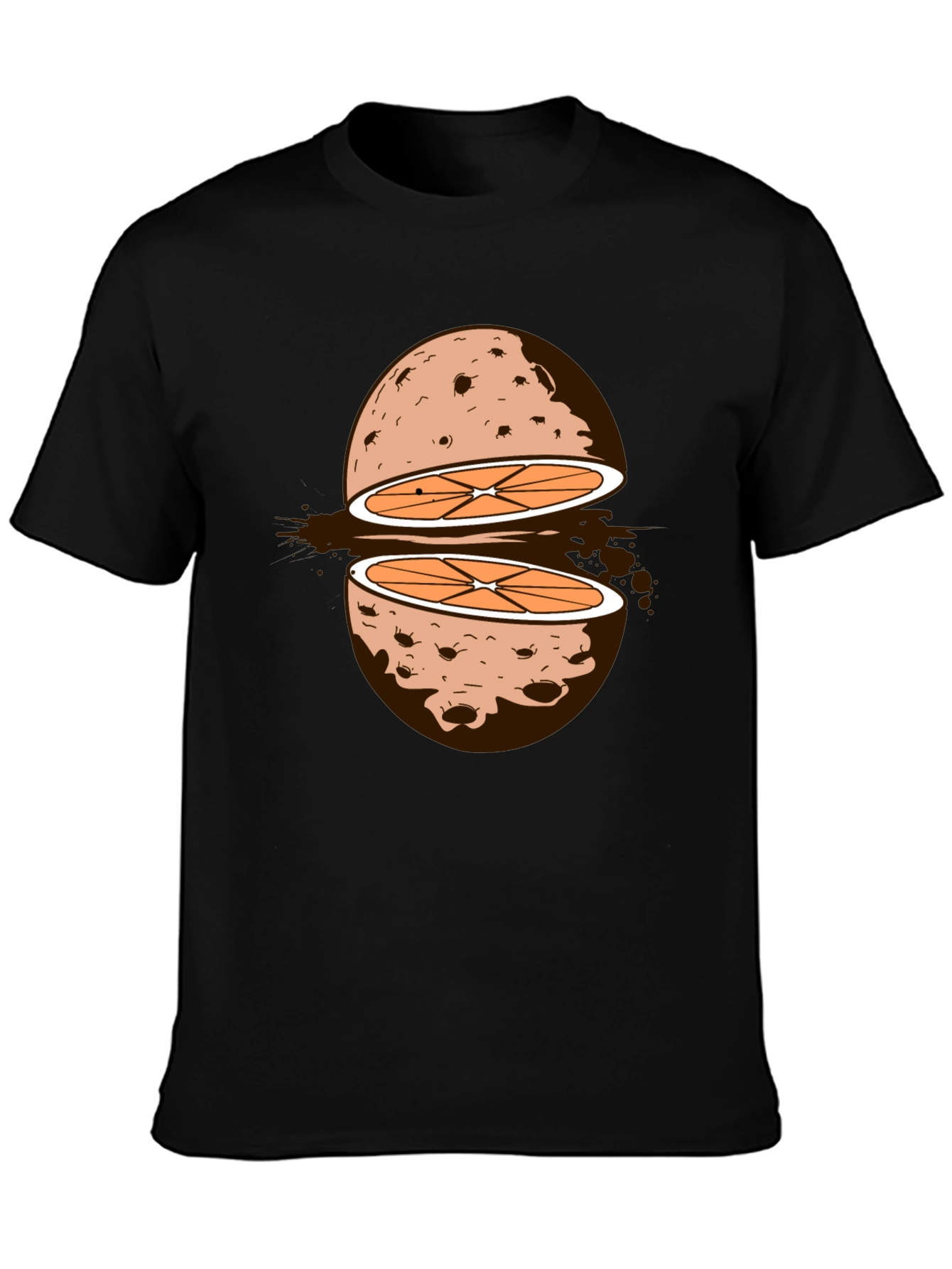 Sliced Orange Moon Graphic Tee
