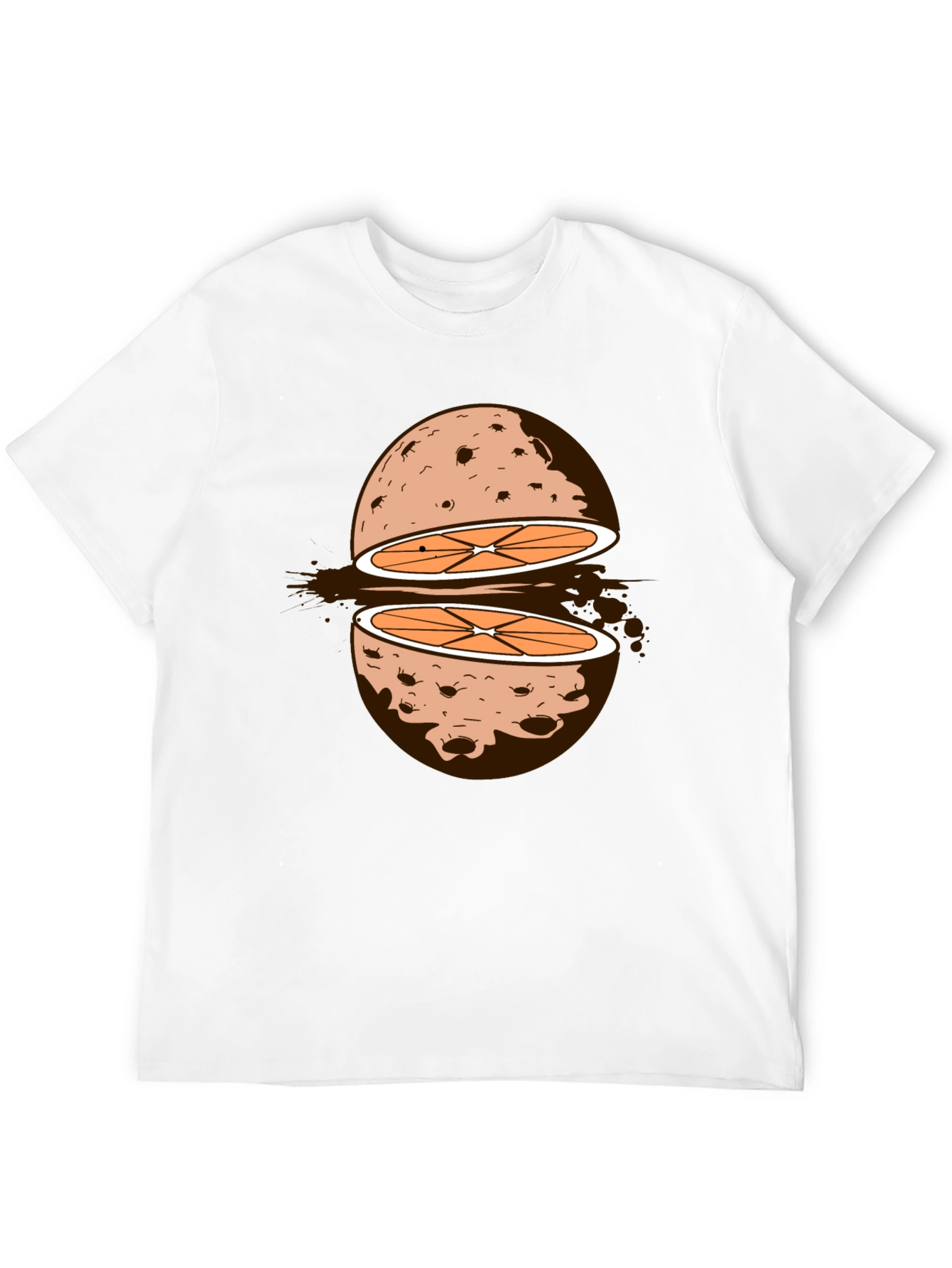 Sliced Orange Moon Graphic Tee