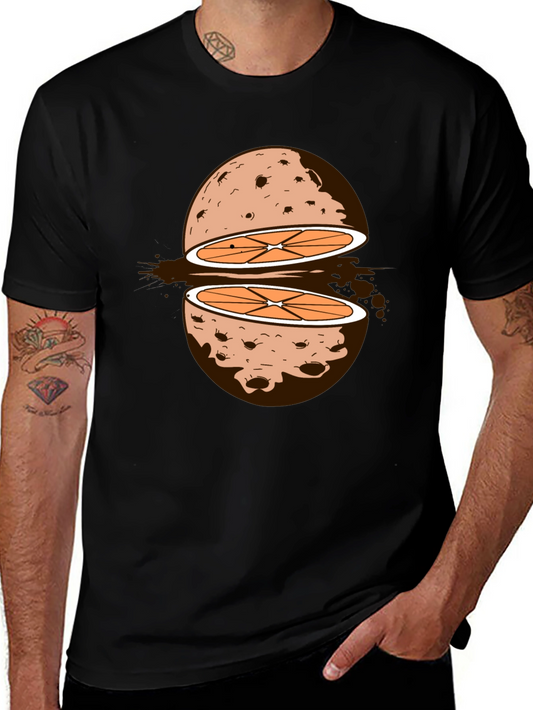 Sliced Orange Moon Graphic Tee