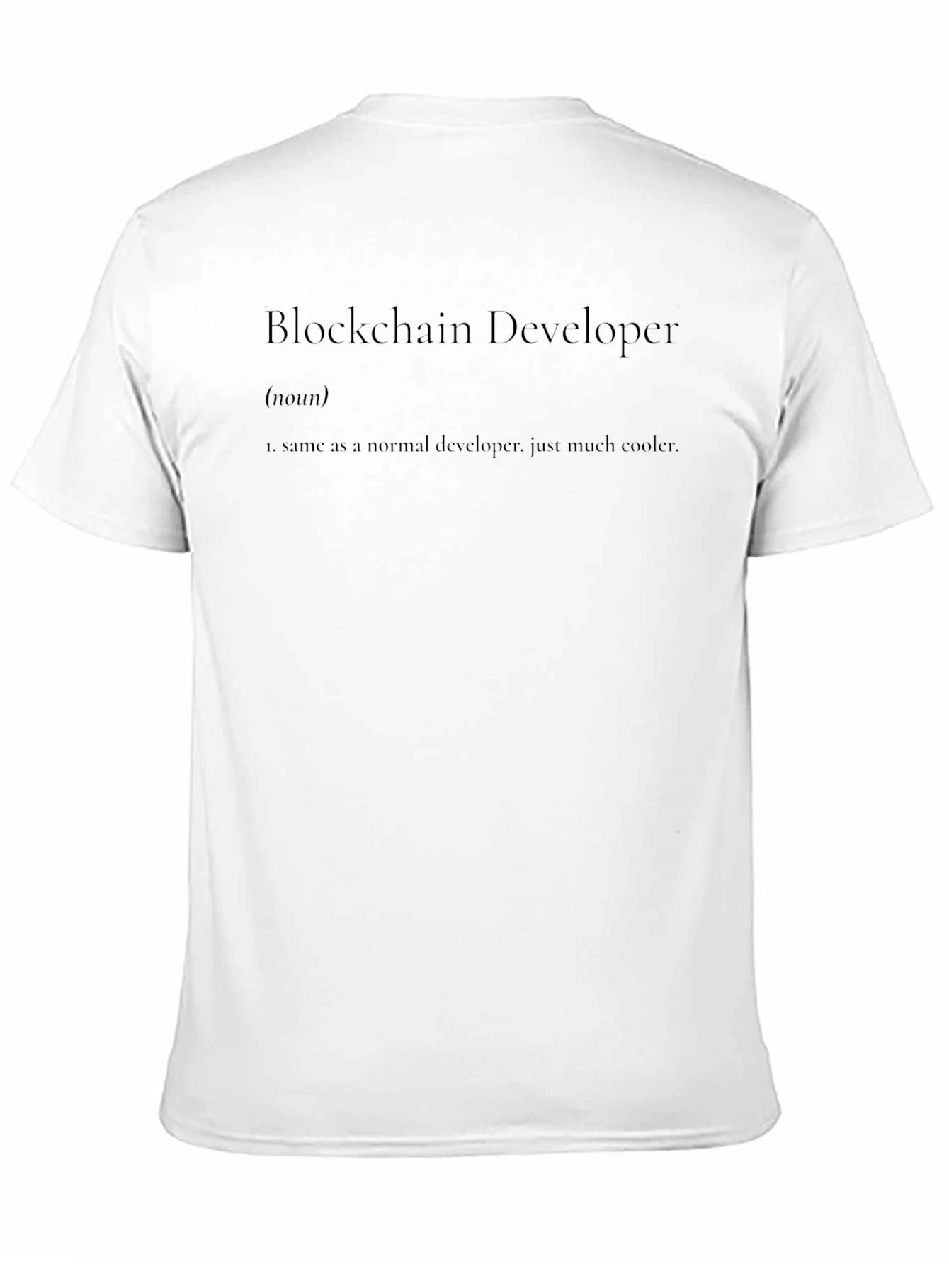 Blockchain Developer Definition T-Shirt