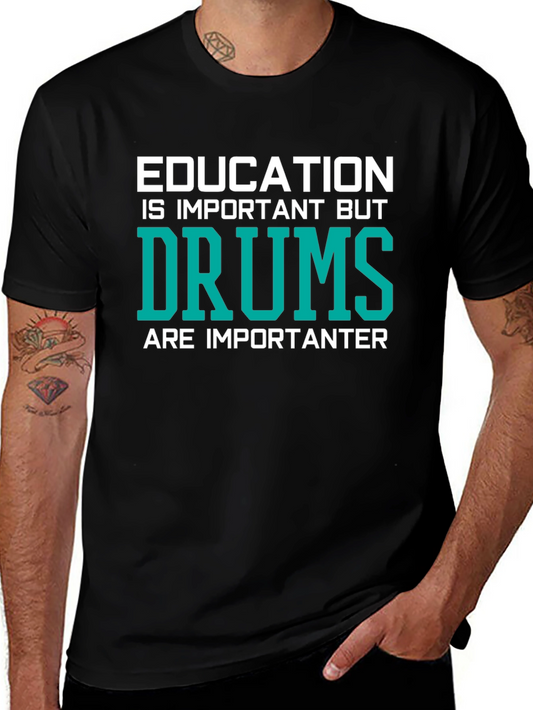 Education vs. Drums Graphic Tee
