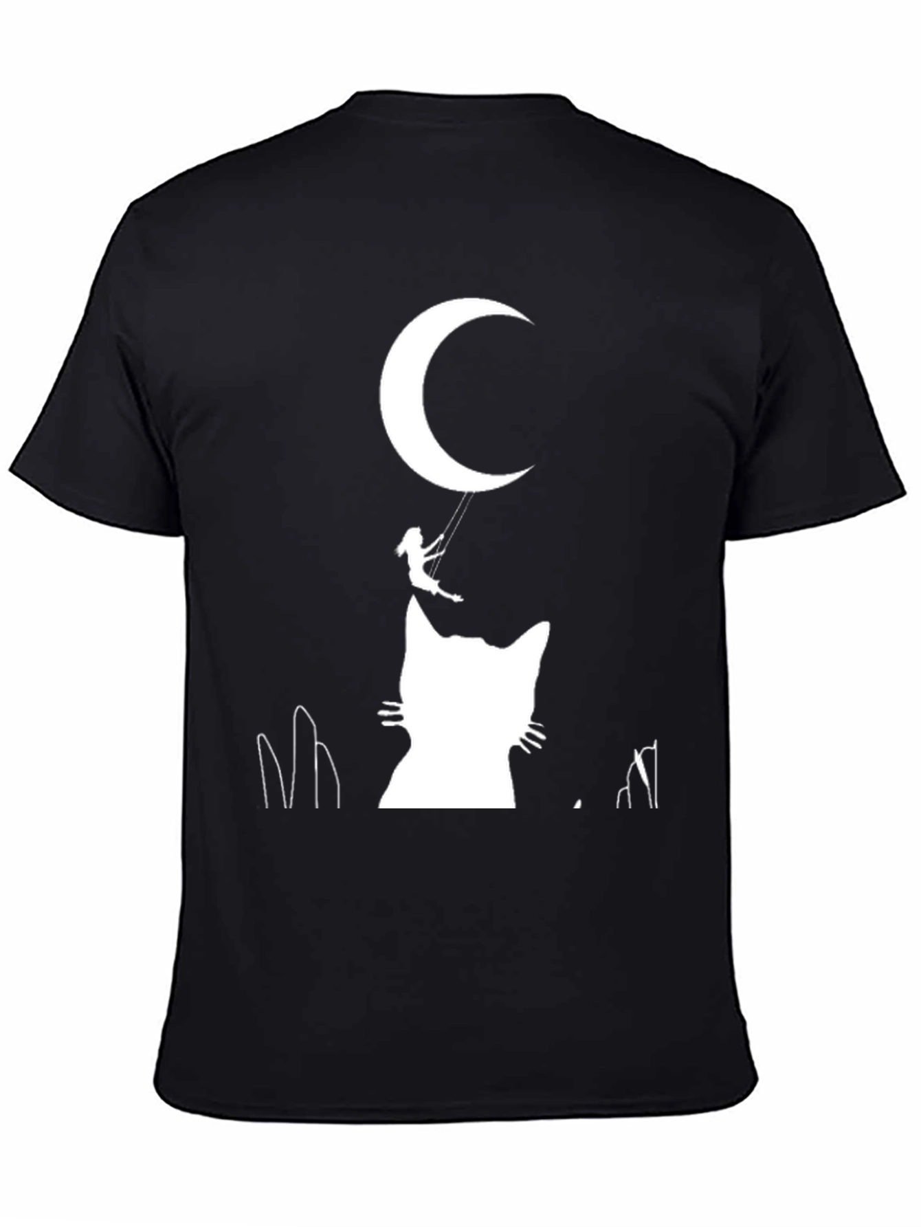 Moonlit Cat Silhouette T-Shirt