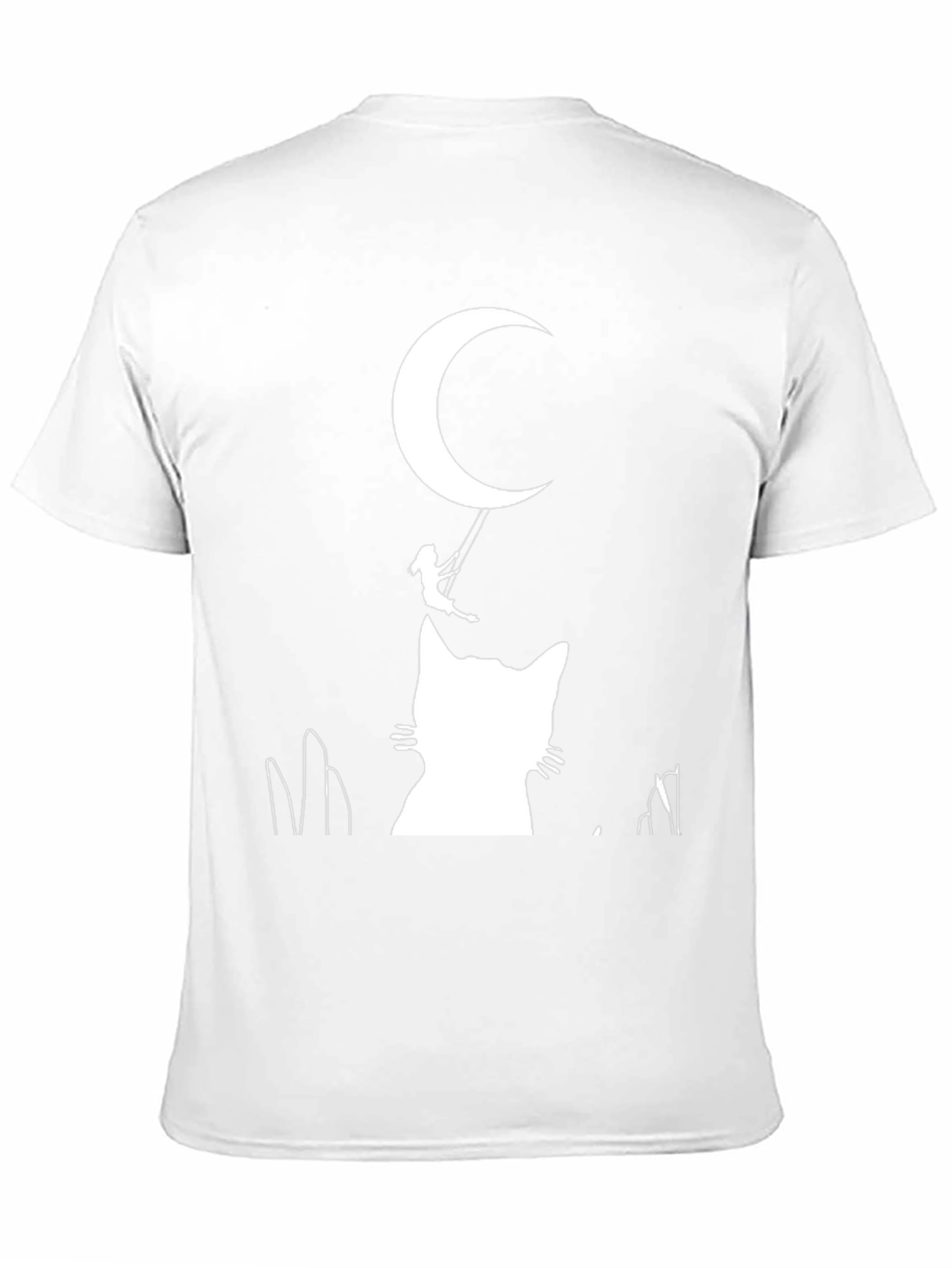 Moonlit Cat Silhouette T-Shirt