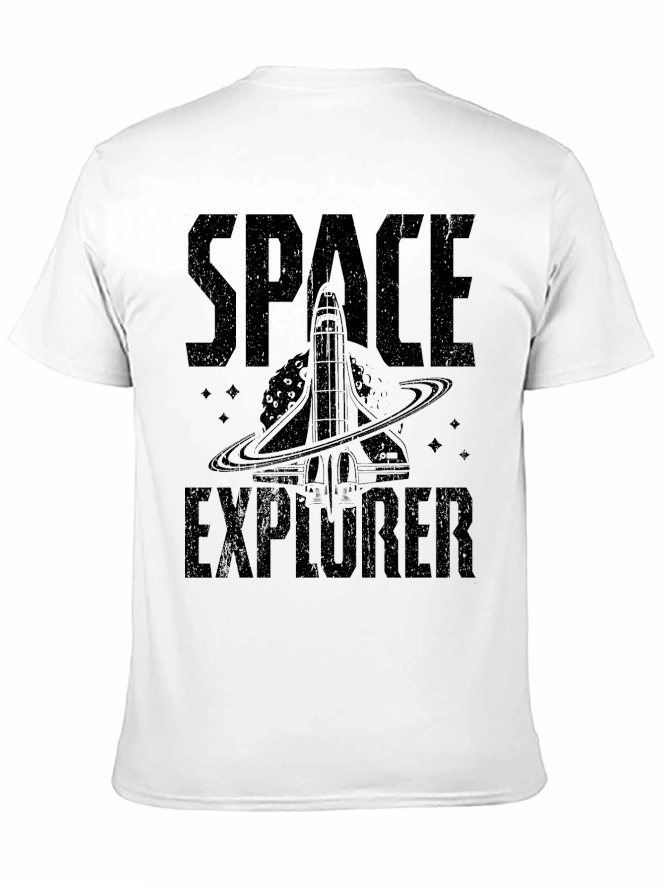 Space Explorer Graphic T-Shirt - Black