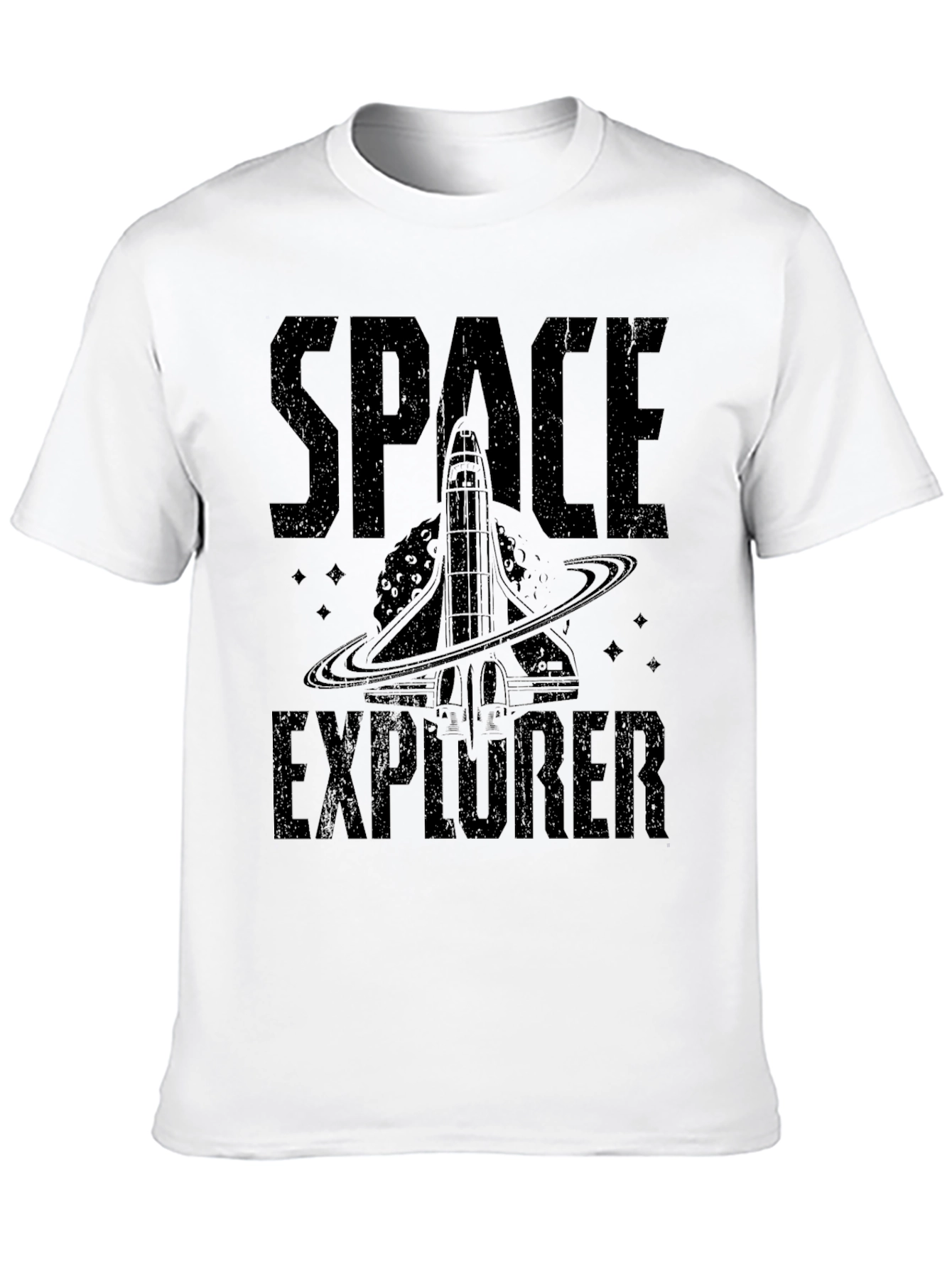 Space Explorer Graphic T-Shirt - Black