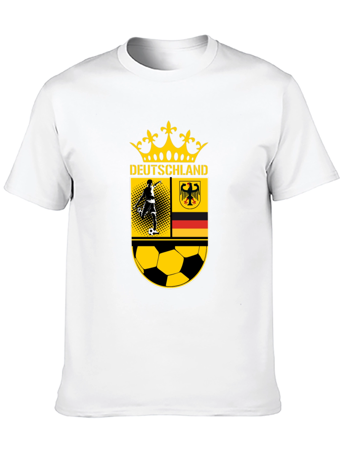 Deutschland Soccer T-Shirt - Black German Football Tee