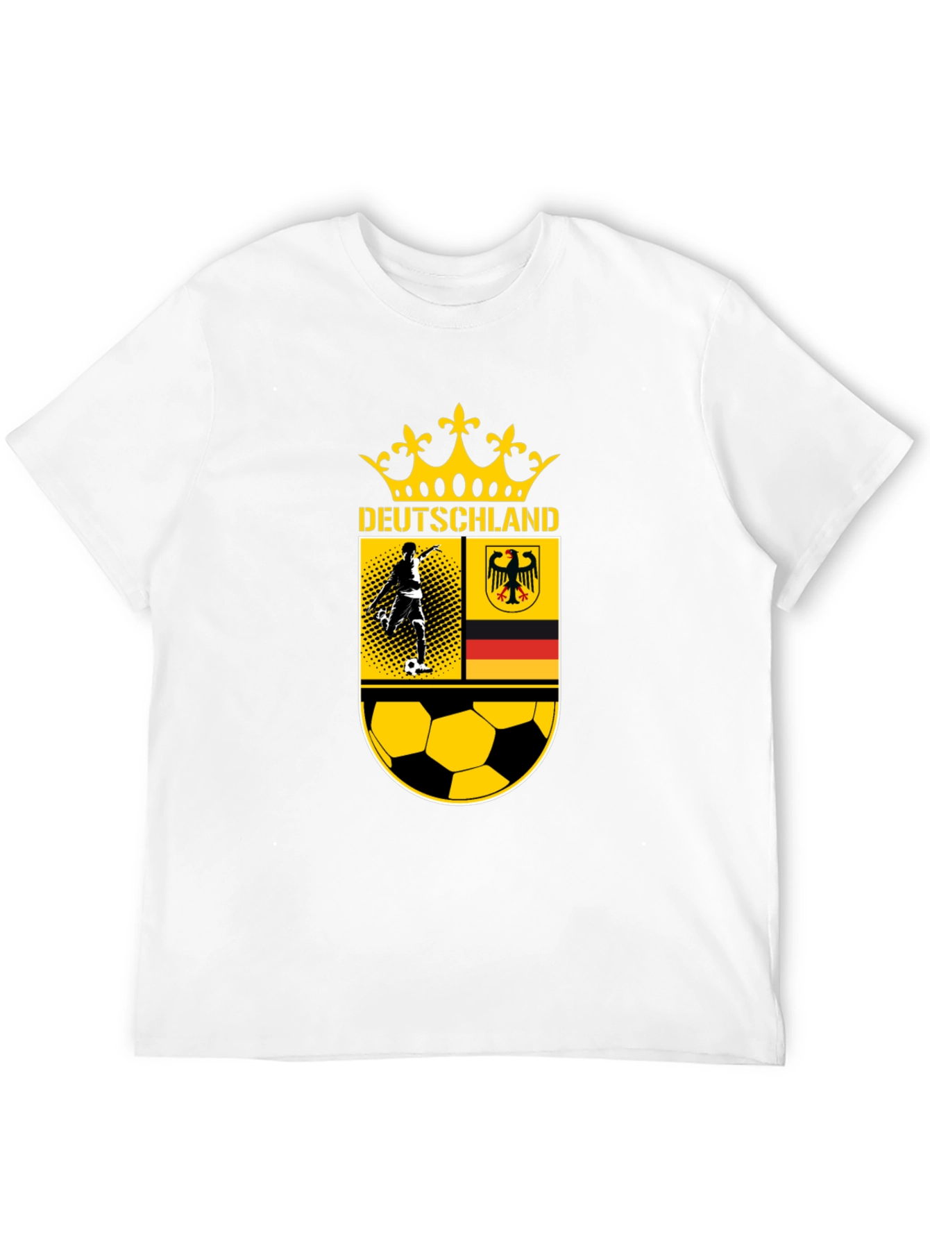 Deutschland Soccer T-Shirt - Black German Football Tee