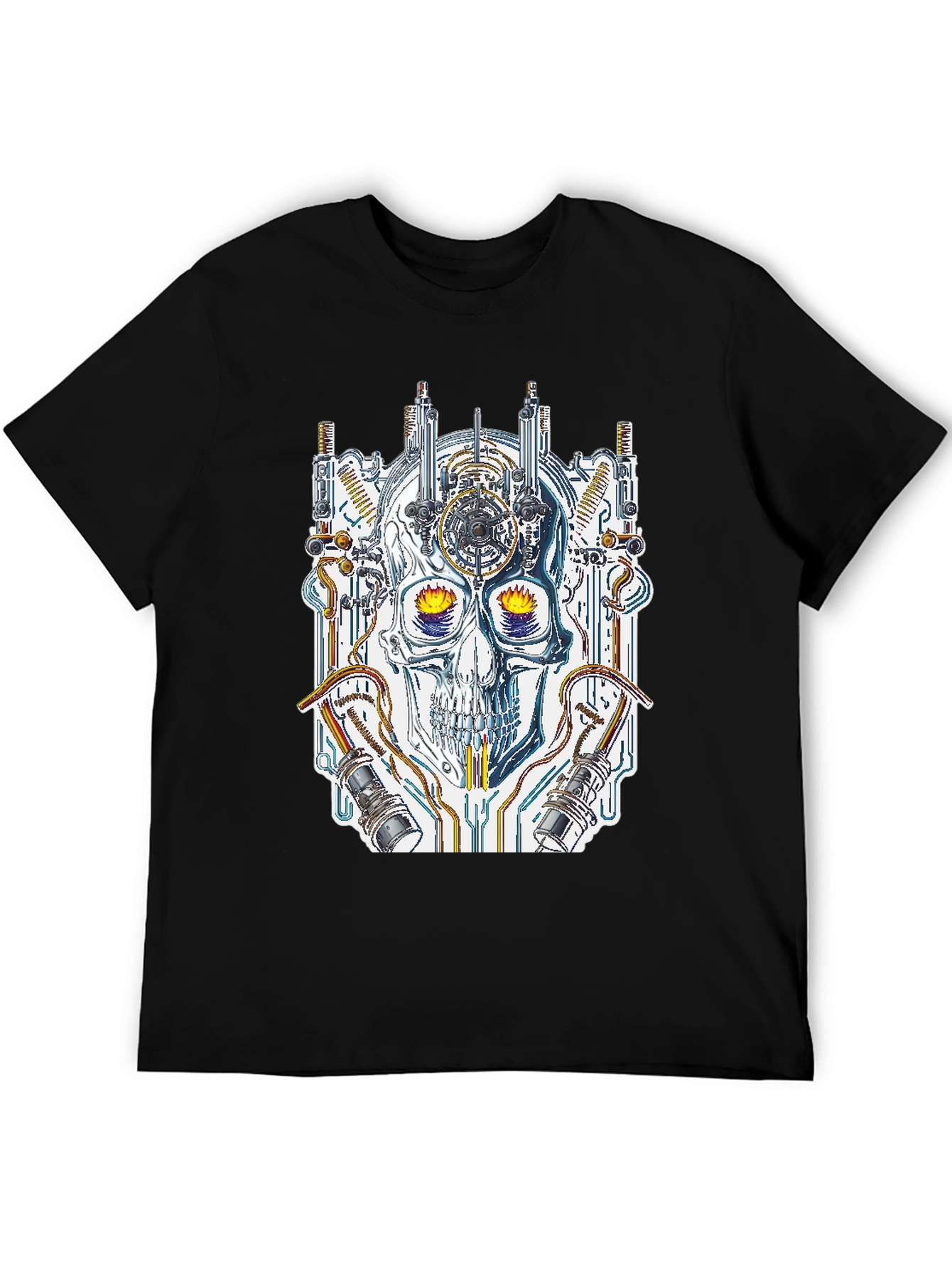 Steampunk Skull Graphic Tee - Unique Design