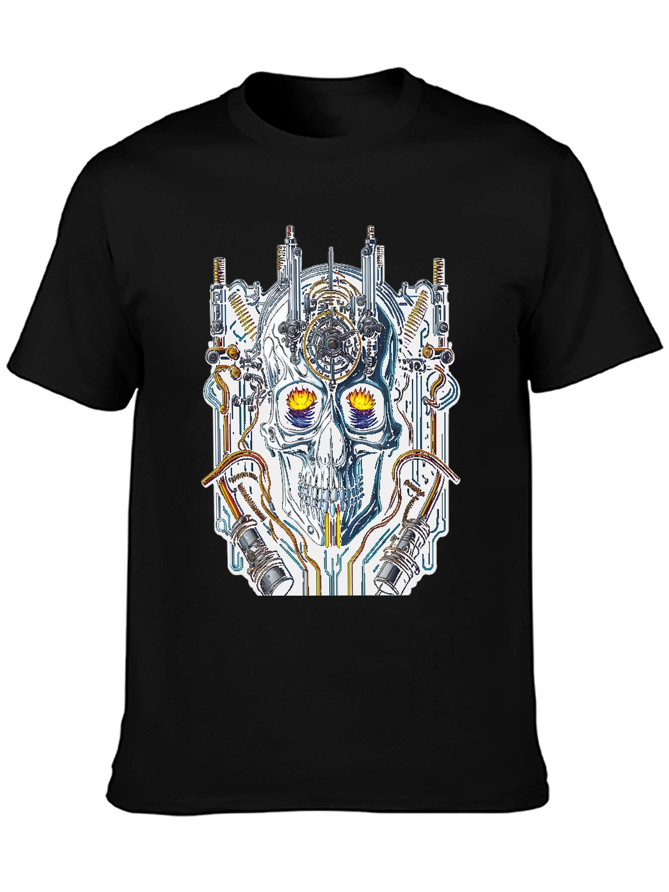 Steampunk Skull Graphic Tee - Unique Design