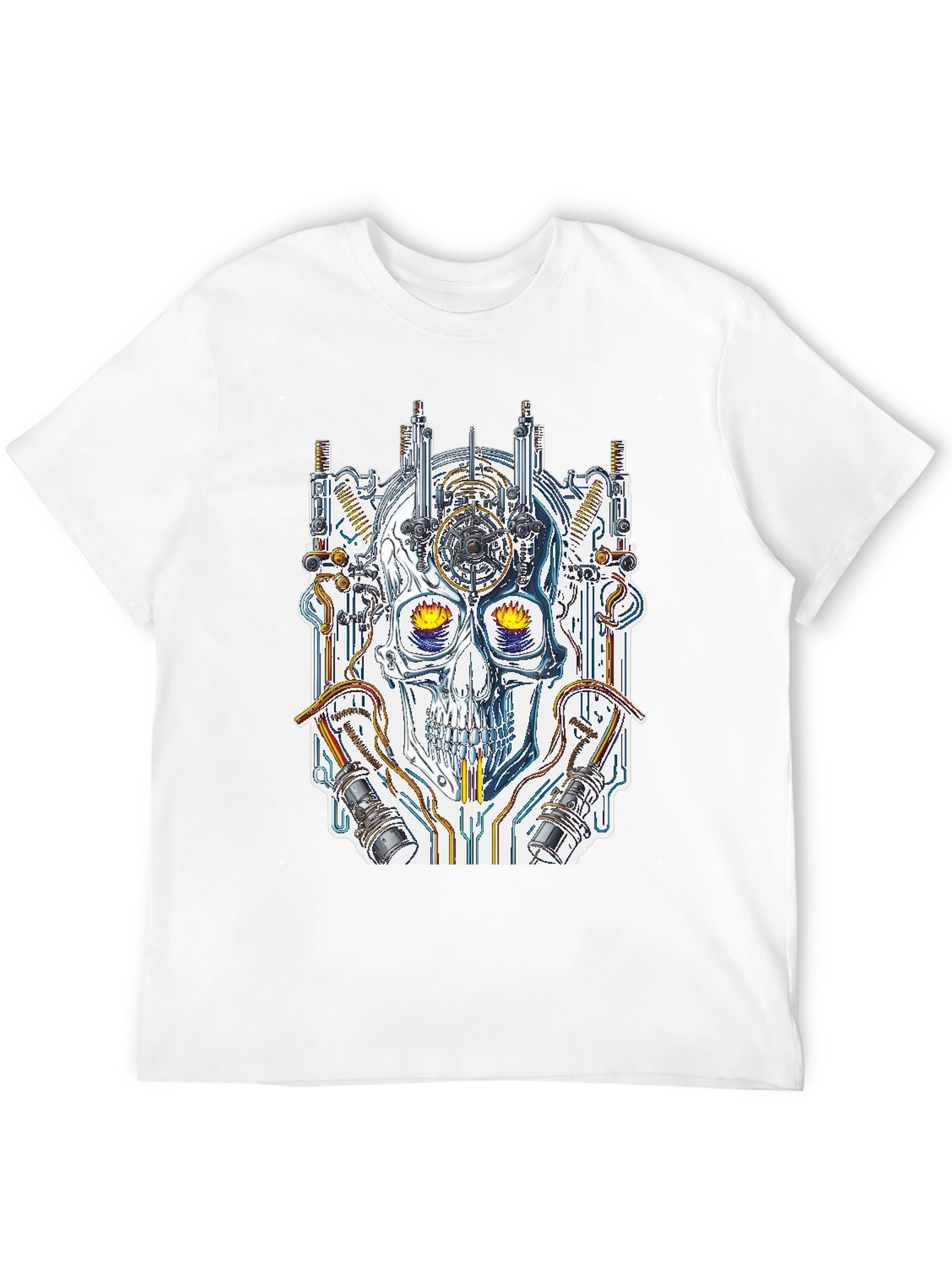 Steampunk Skull Graphic Tee - Unique Design