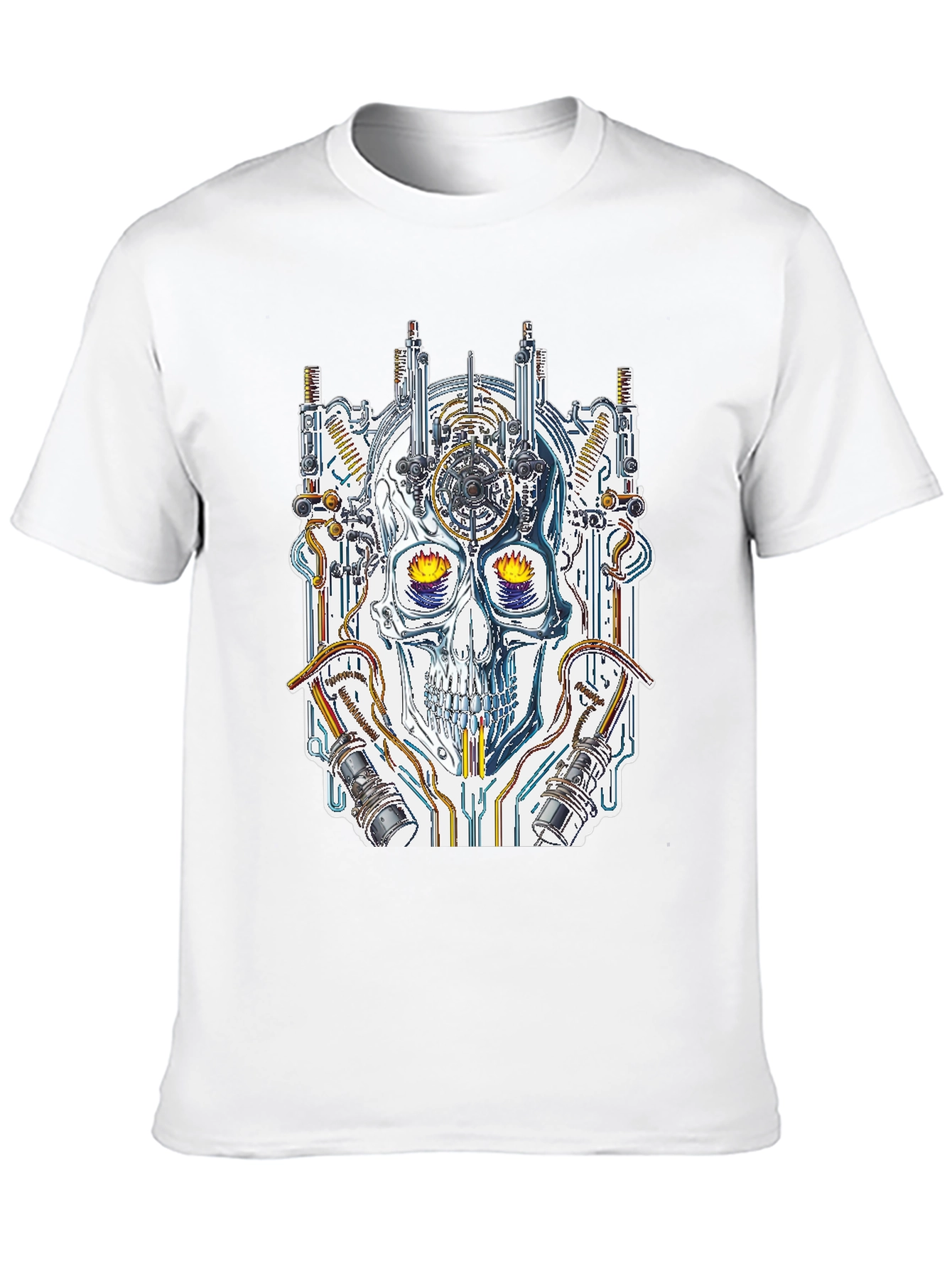 Steampunk Skull Graphic Tee - Unique Design