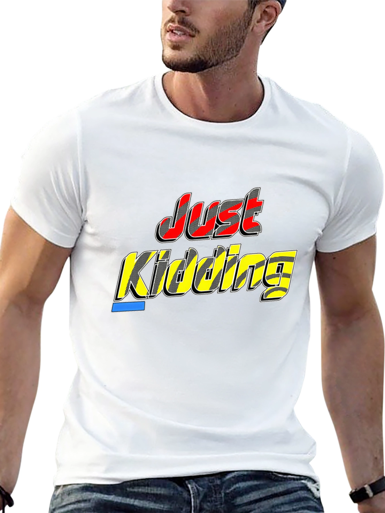 Just Kidding Black T-Shirt