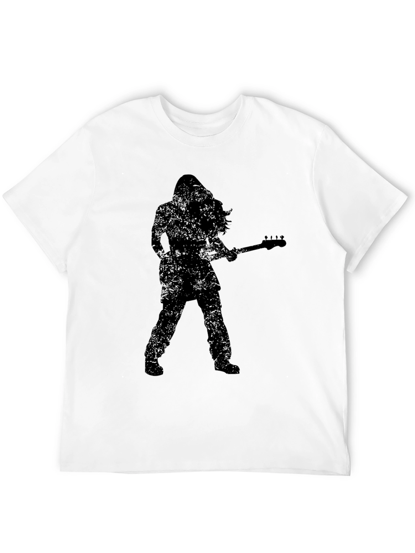 Rock Guitarist Silhouette Graphic T-Shirt