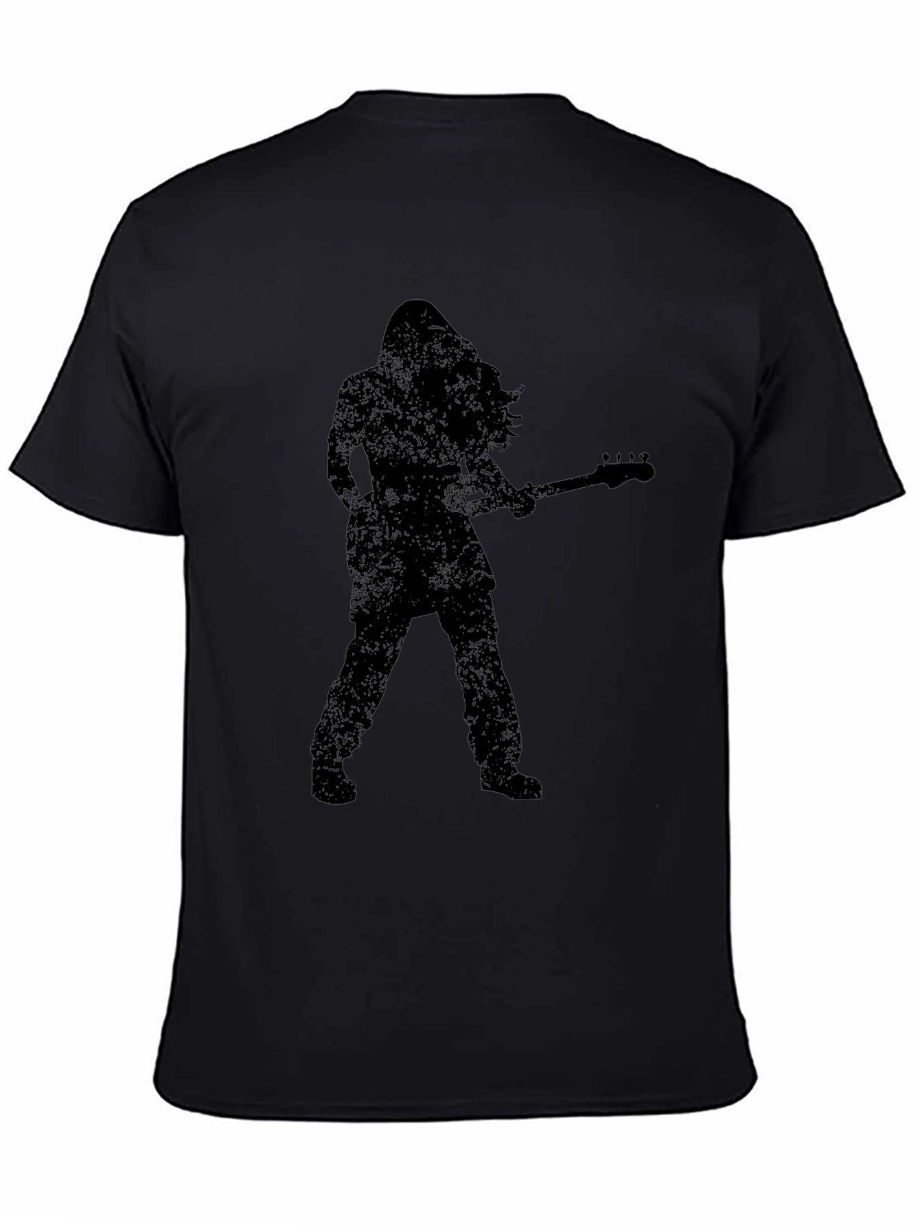 Rock Guitarist Silhouette Graphic T-Shirt