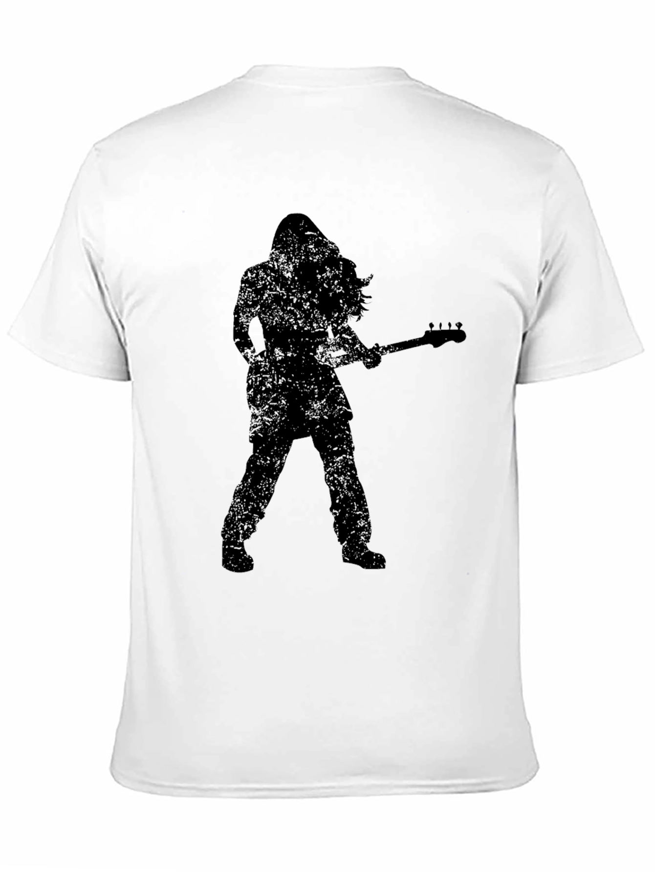 Rock Guitarist Silhouette Graphic T-Shirt