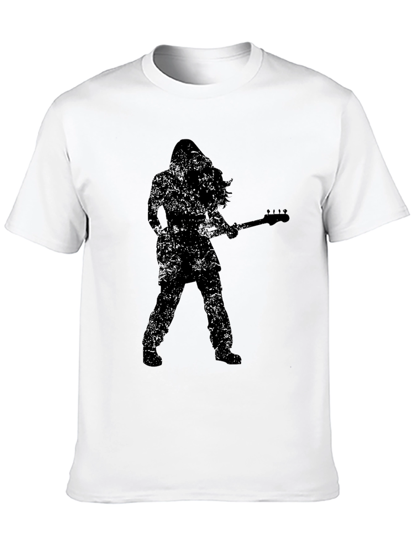 Rock Guitarist Silhouette Graphic T-Shirt