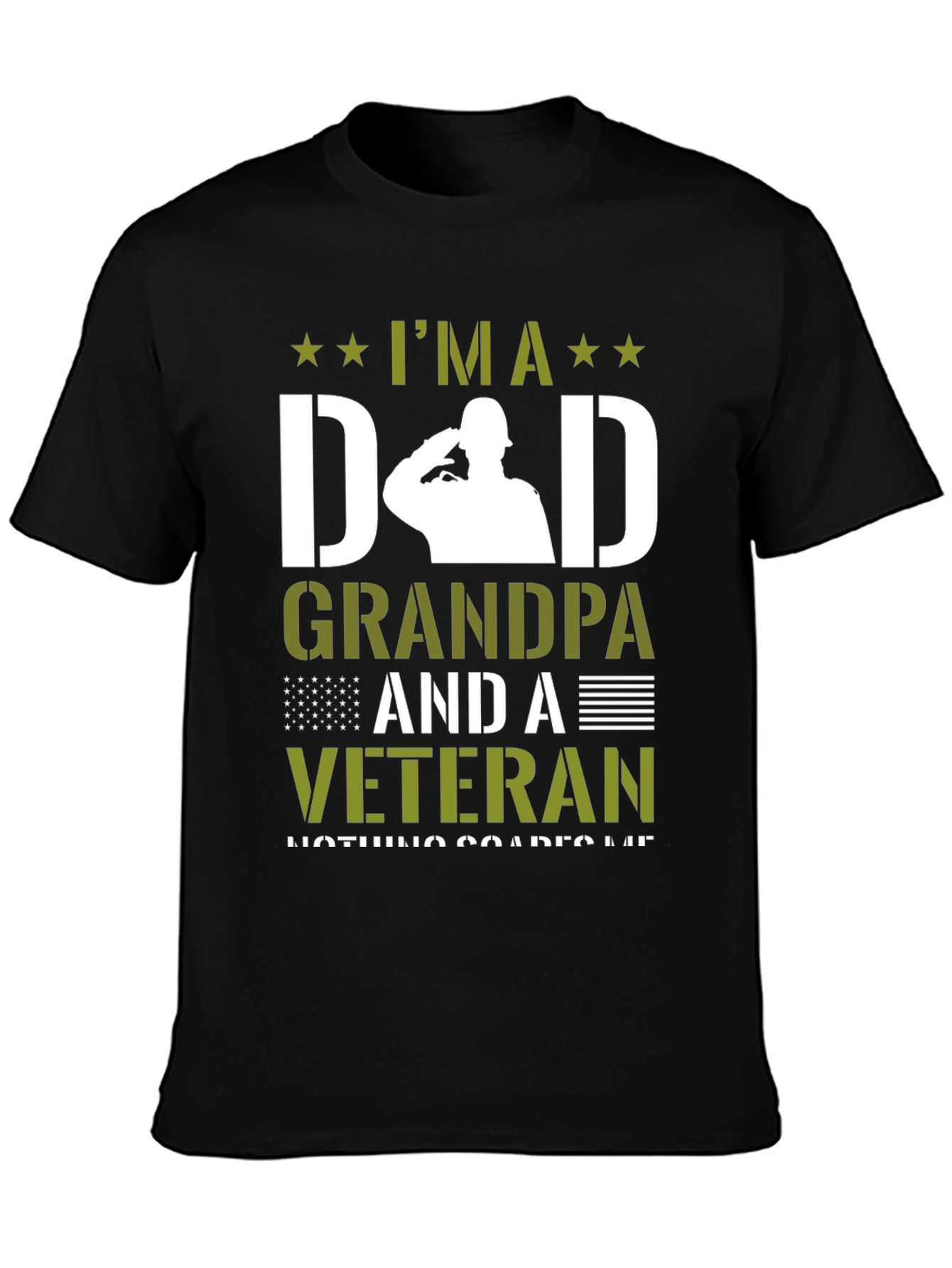 Im A Dad Grandpa Veteran Graphic T-Shirt