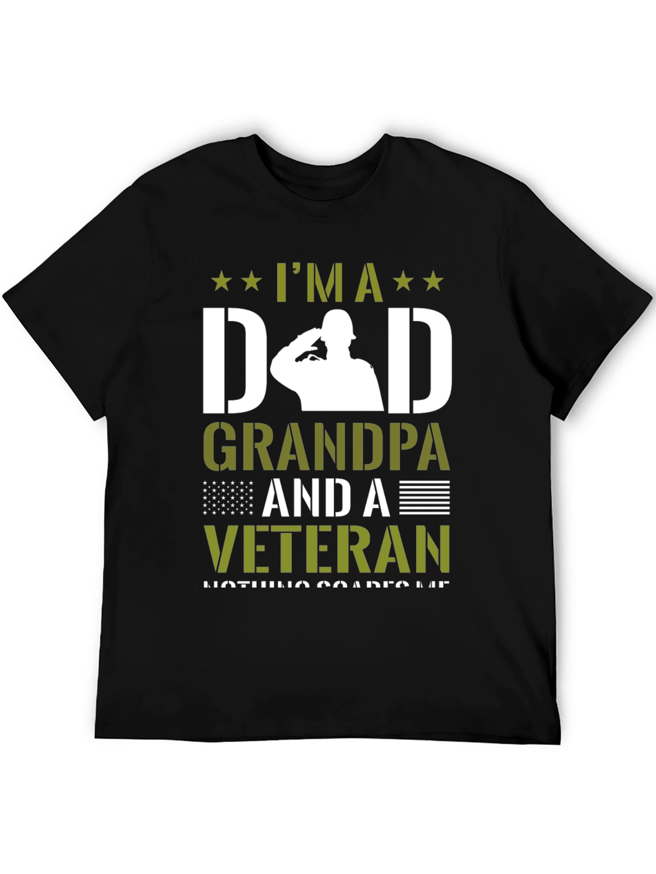 Im A Dad Grandpa Veteran Graphic T-Shirt