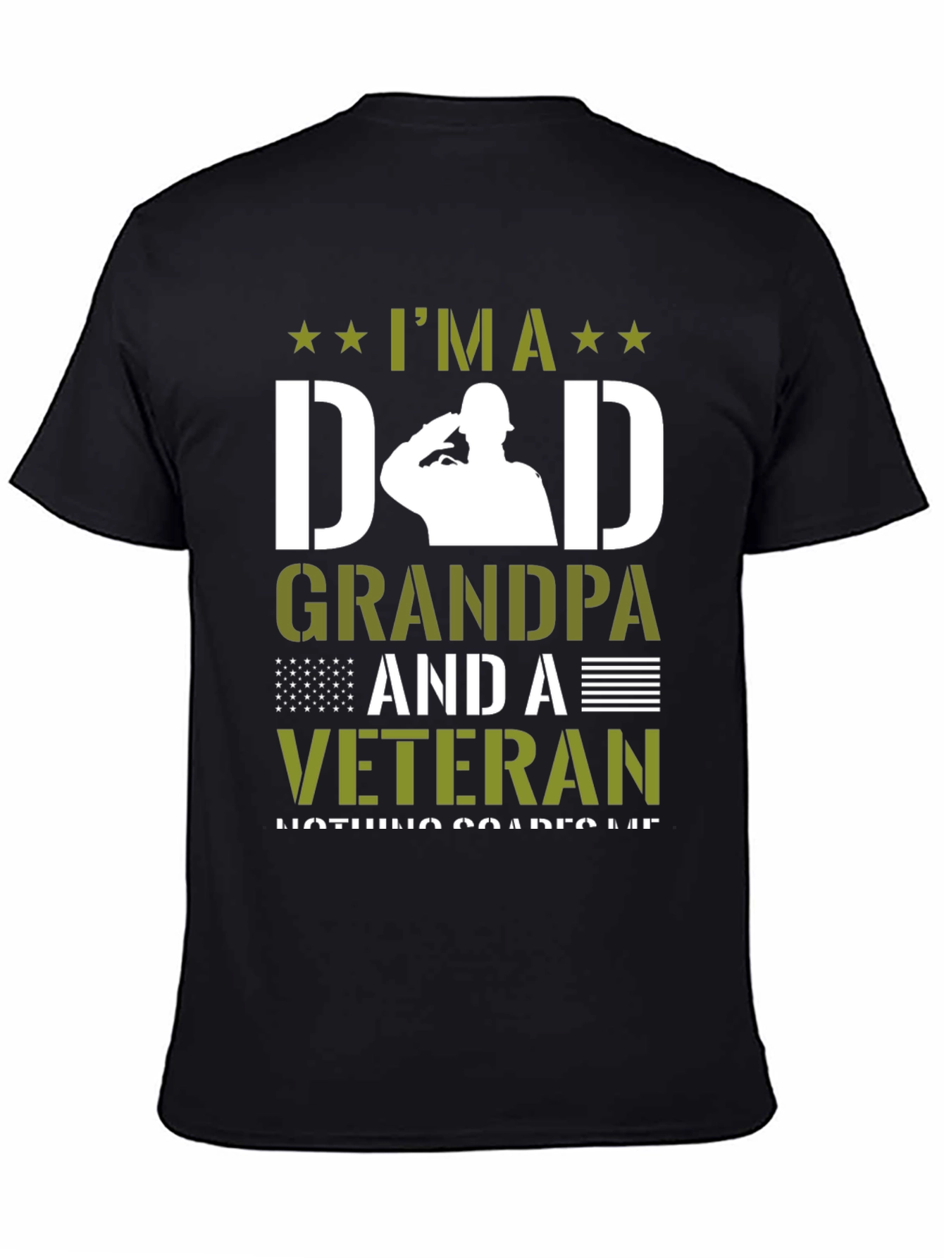 Im A Dad Grandpa Veteran Graphic T-Shirt