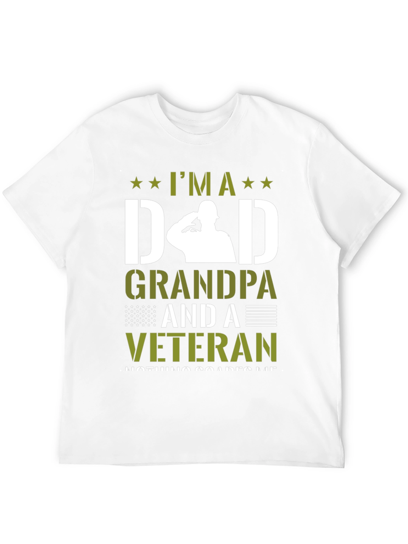 Im A Dad Grandpa Veteran Graphic T-Shirt