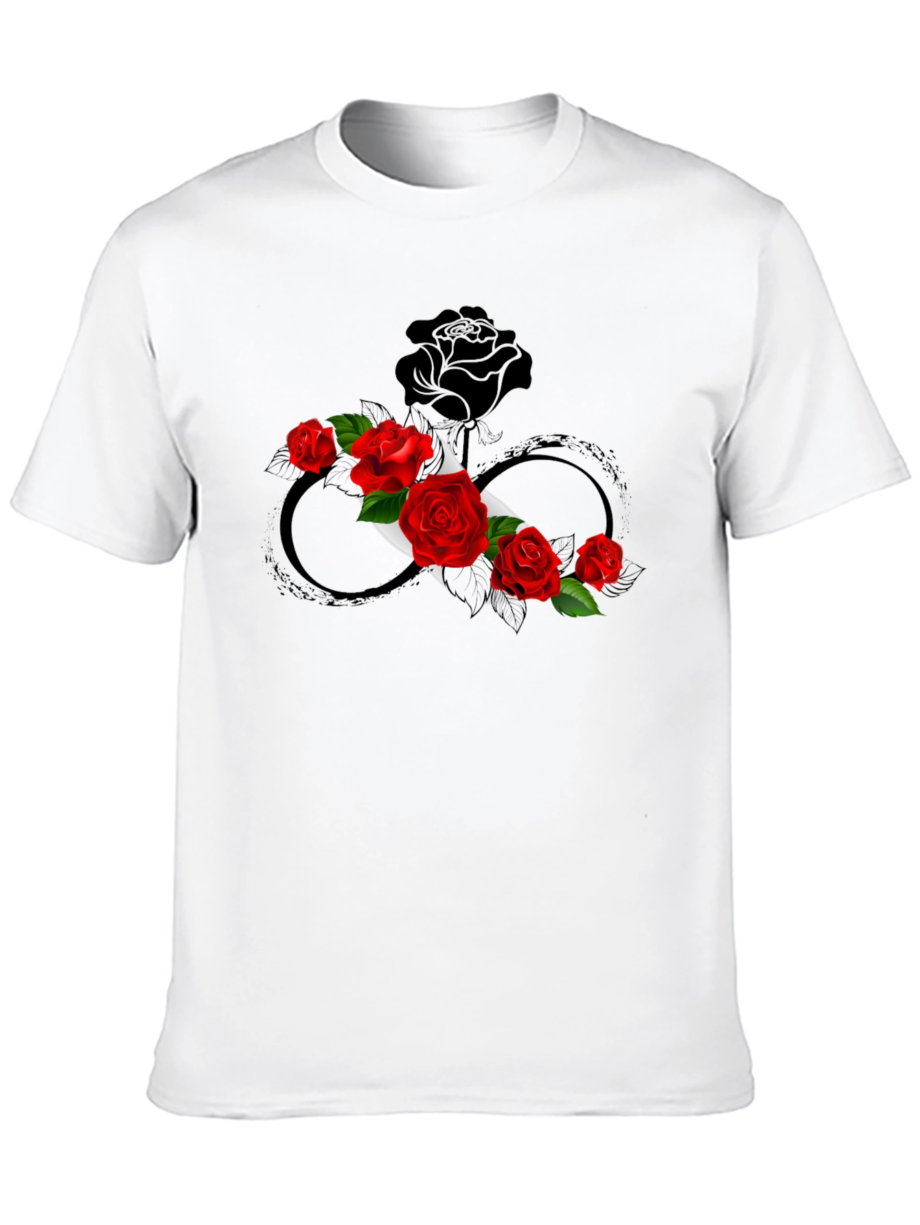 Rose Infinity Graphic Tee - Stylish & Unique Design