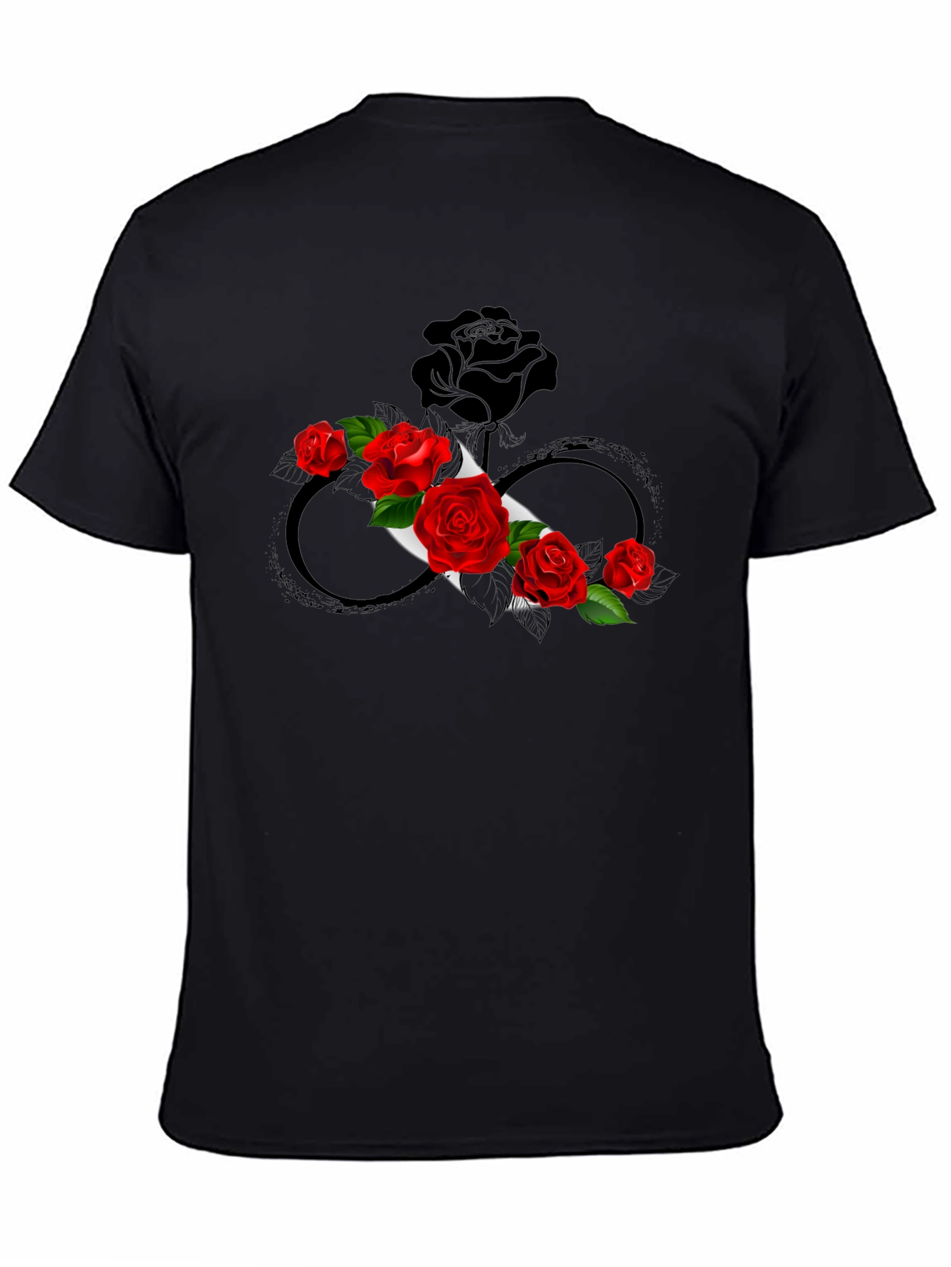 Rose Infinity Graphic Tee - Stylish & Unique Design