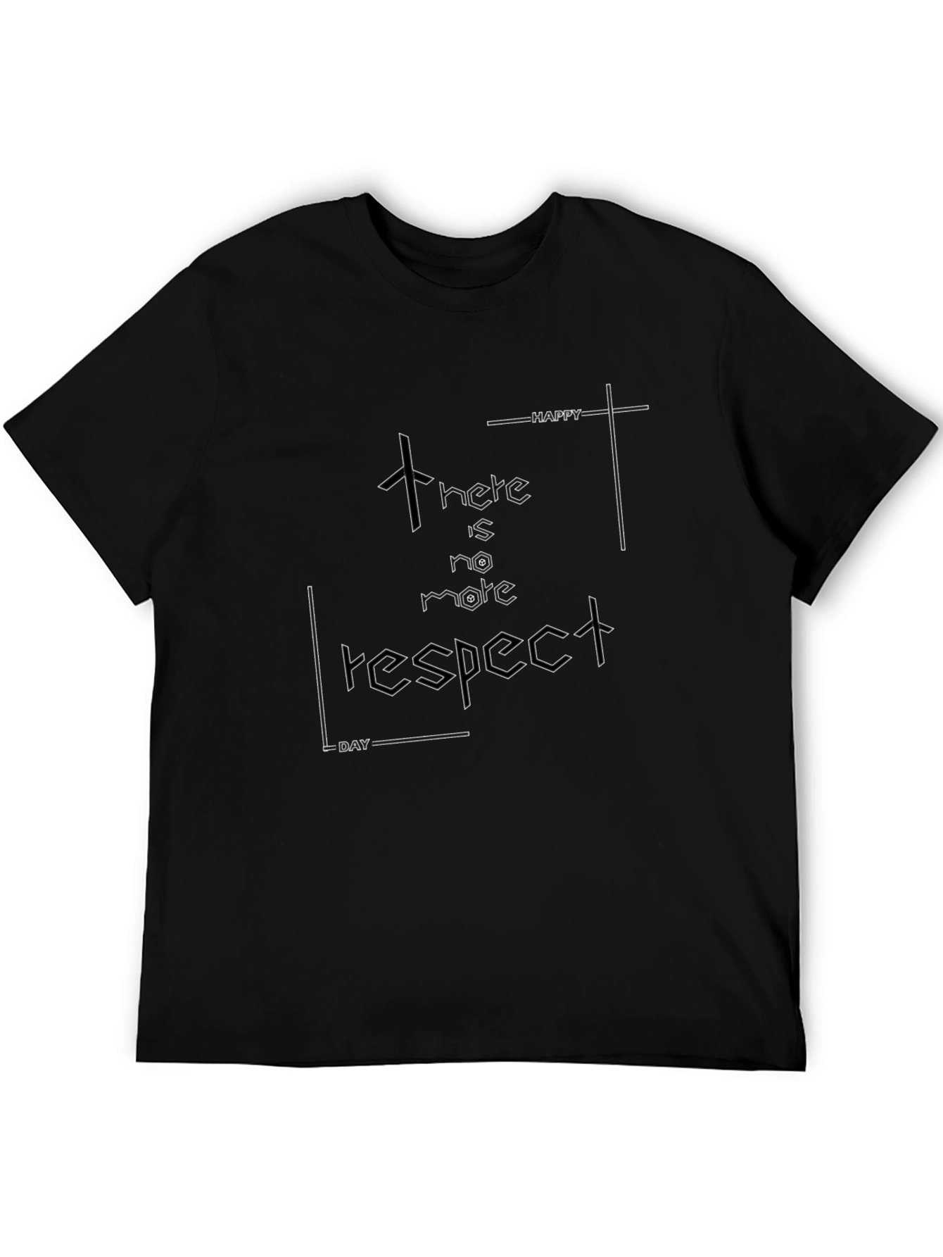 Edgy No More Respect Graphic Tee