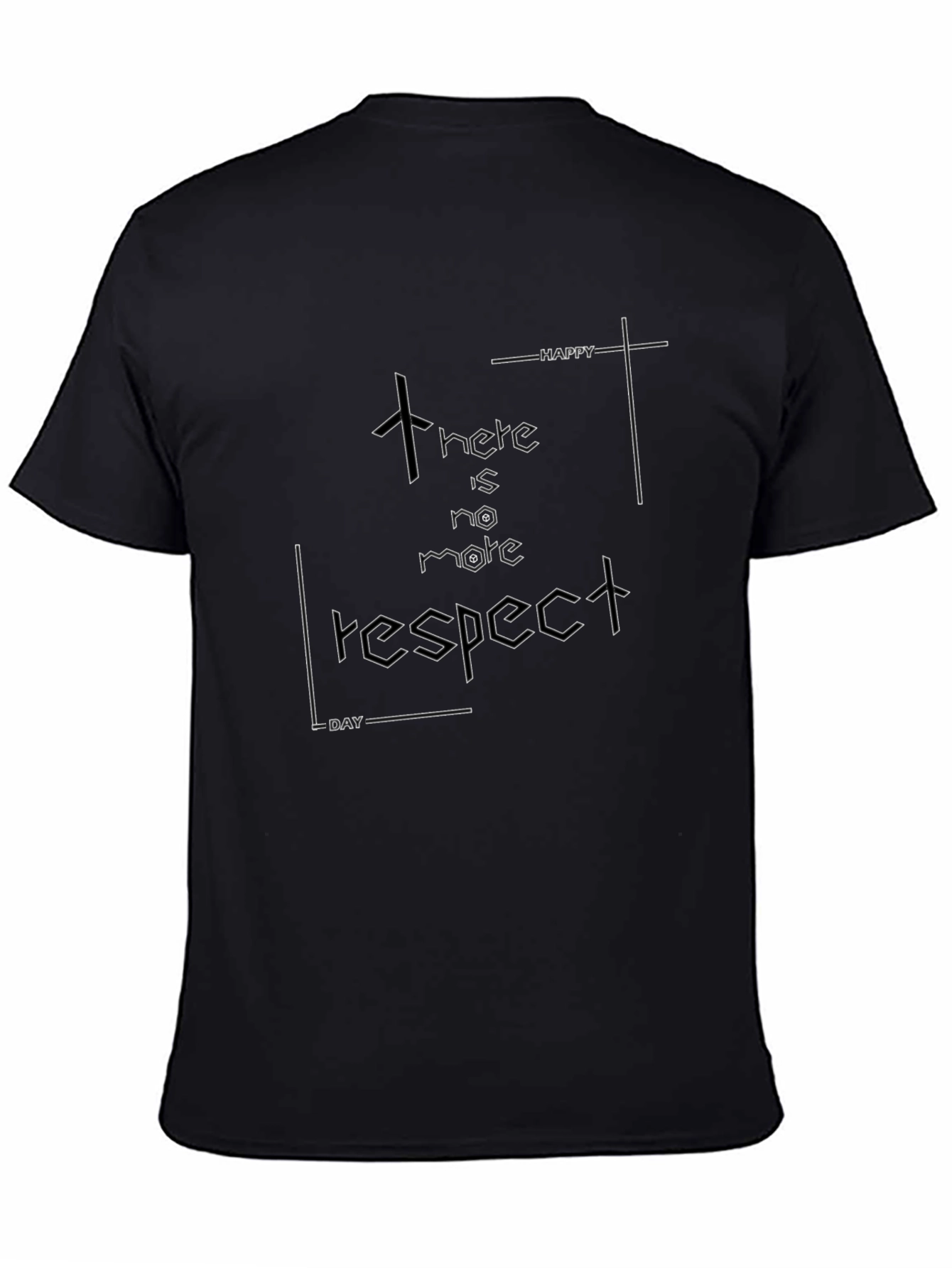 Edgy No More Respect Graphic Tee