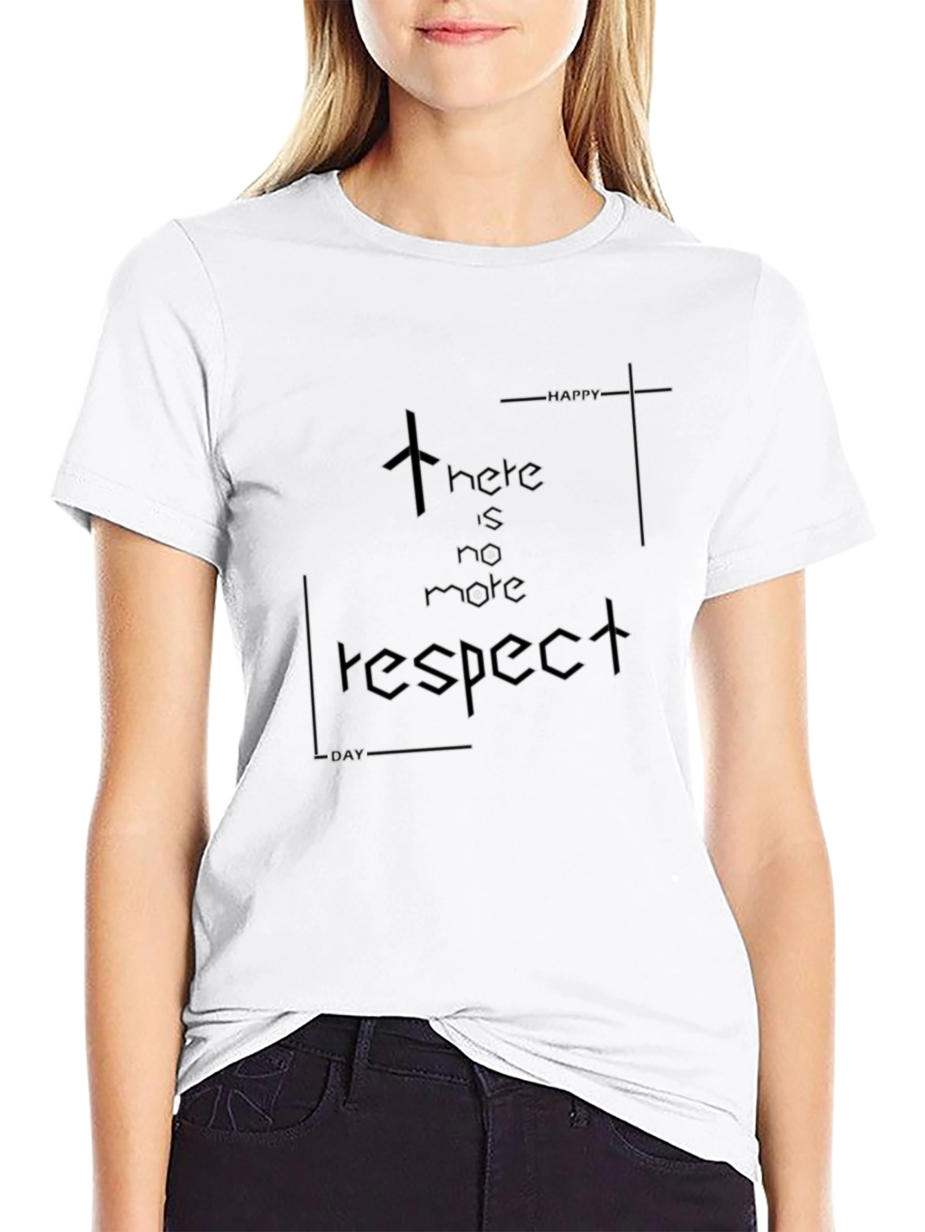 Edgy No More Respect Graphic Tee