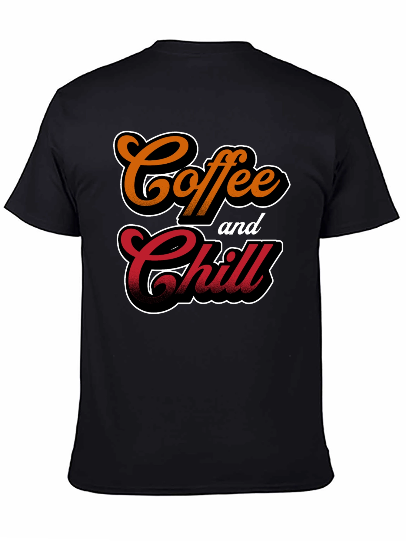 Coffee and Chill Black T-Shirt