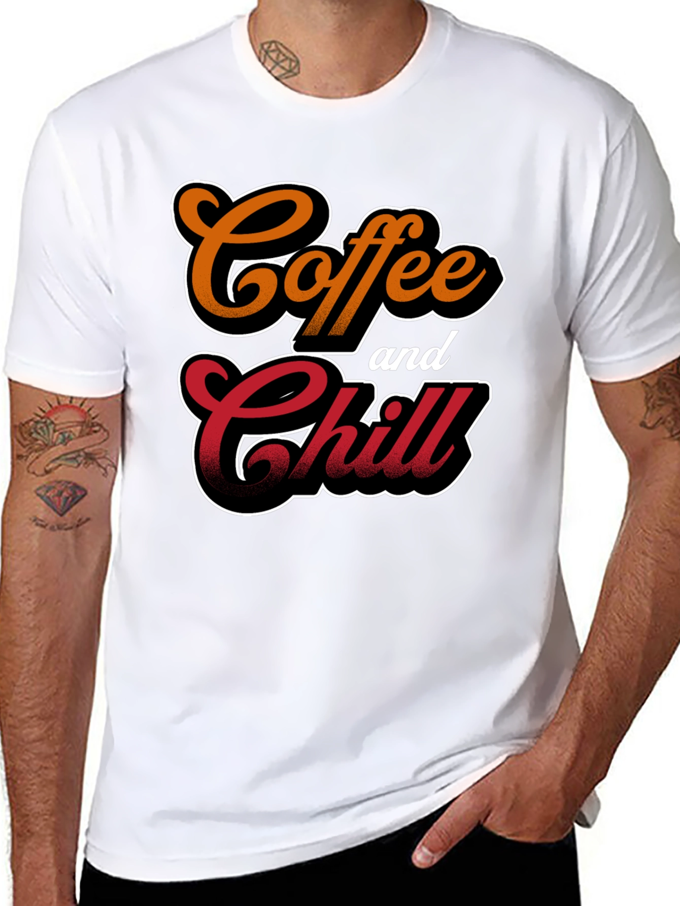 Coffee and Chill Black T-Shirt