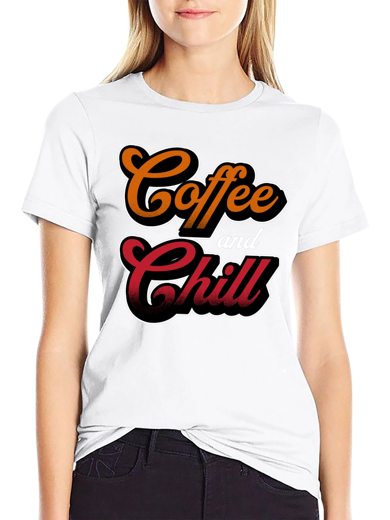 Coffee and Chill Black T-Shirt
