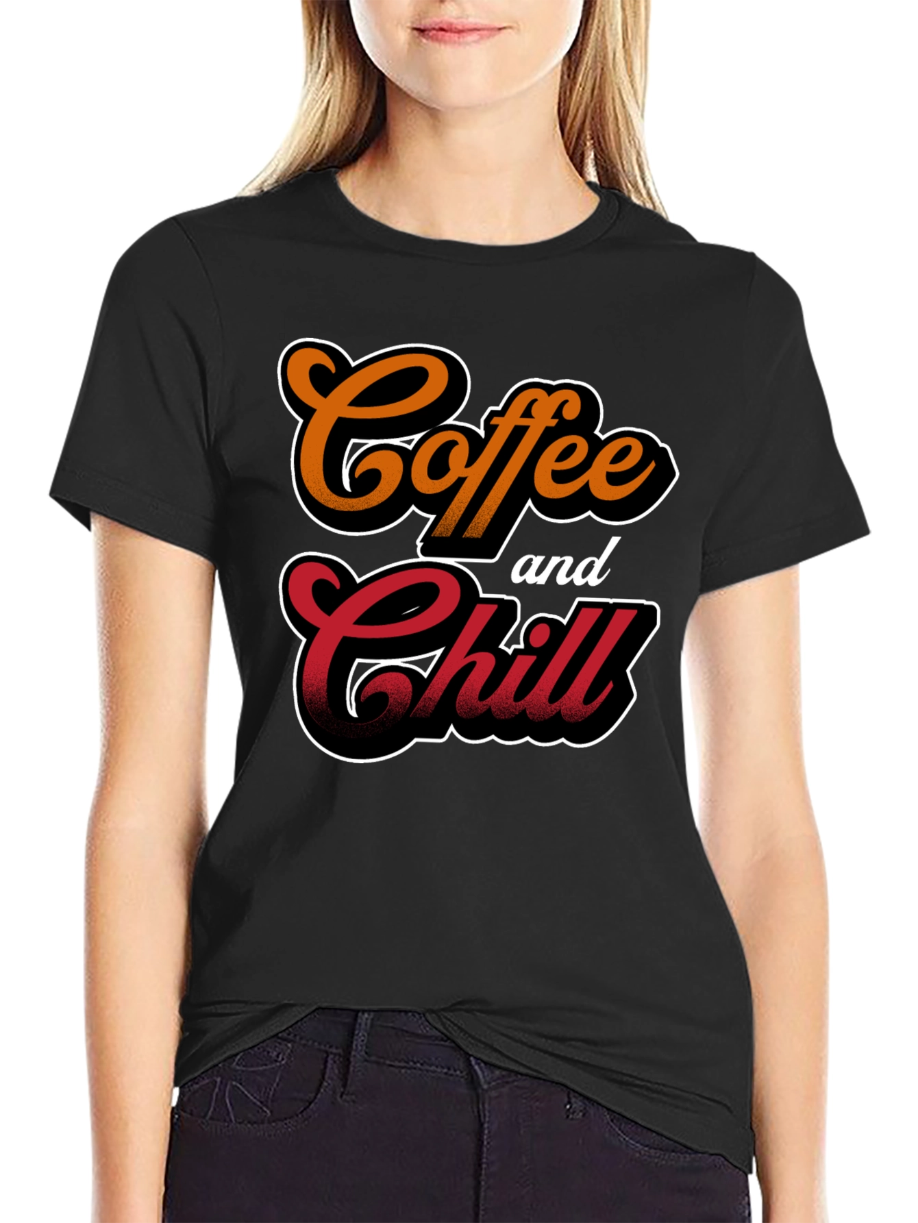 Coffee and Chill Black T-Shirt