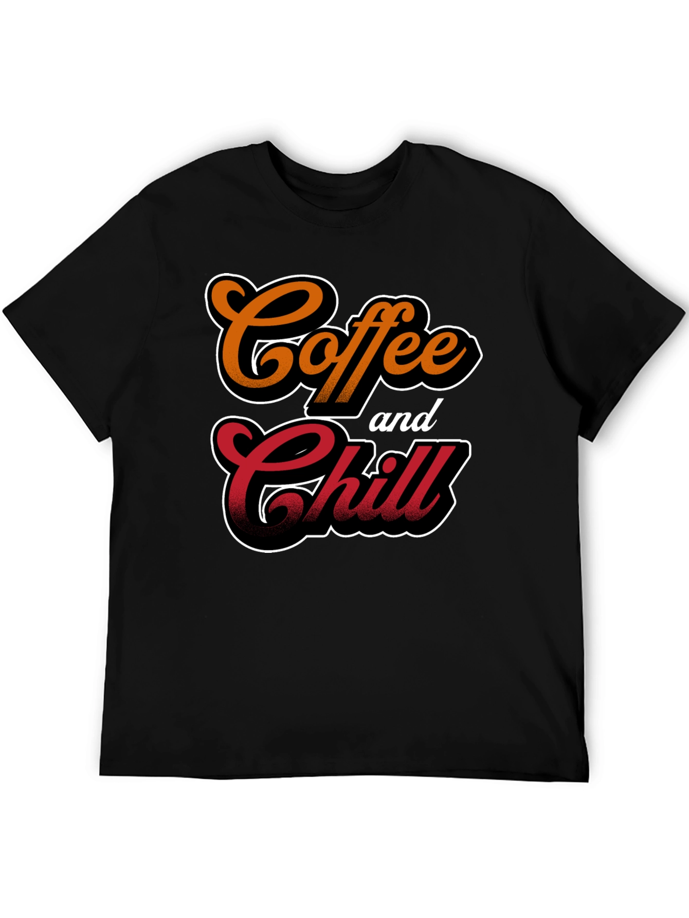 Coffee and Chill Black T-Shirt