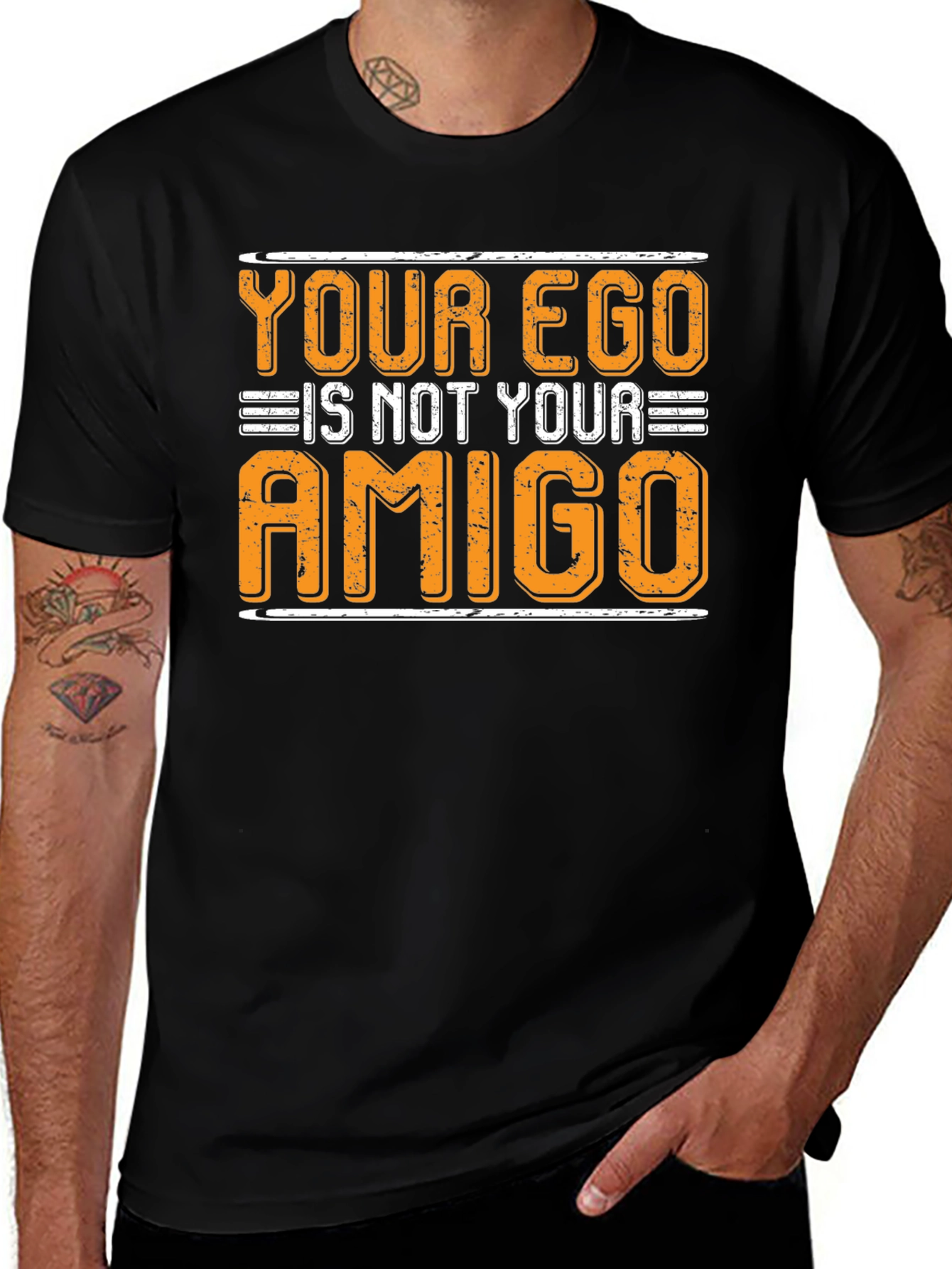 Ego Amigo Graphic T-Shirt - Black