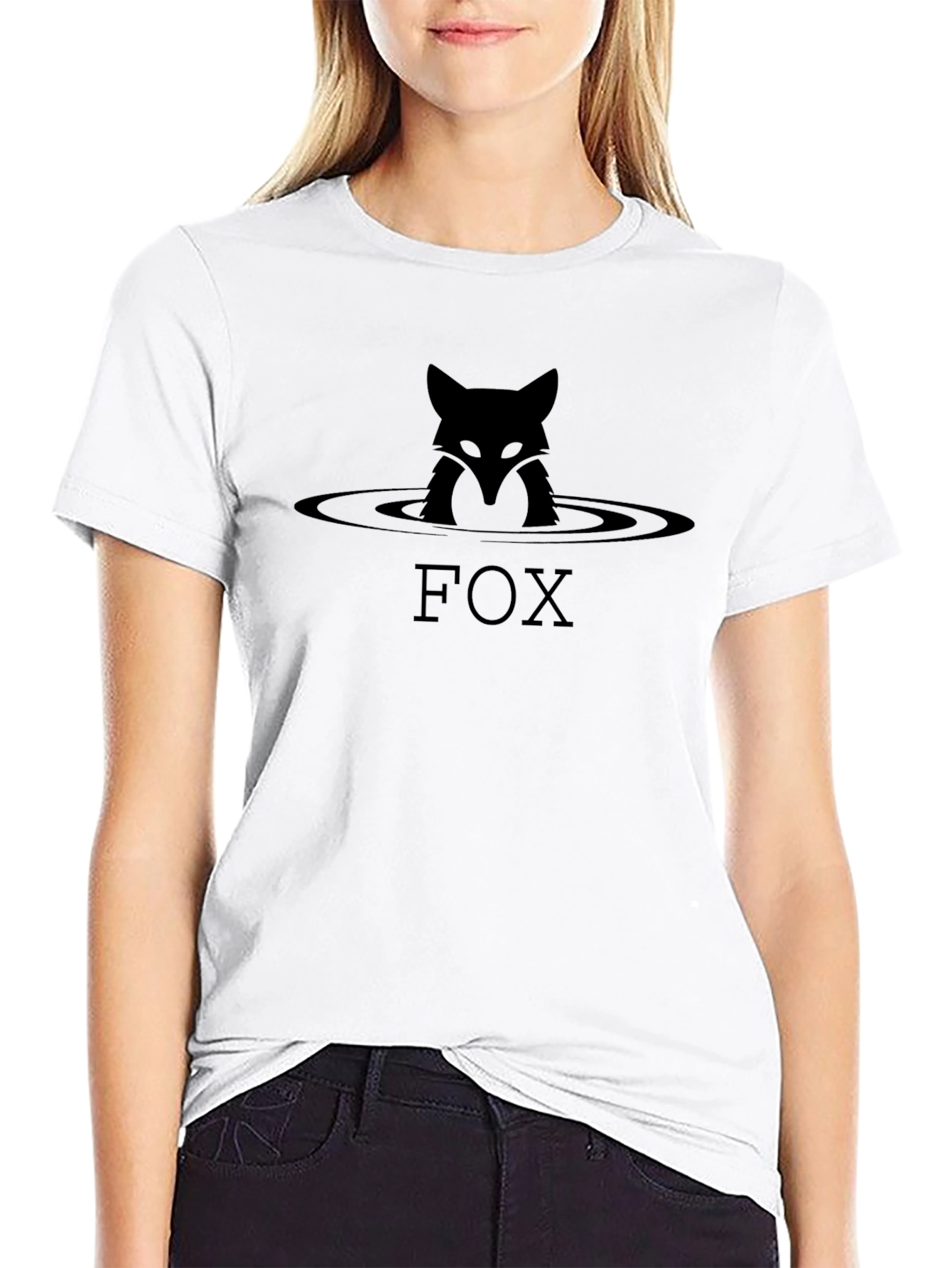 Fox Silhouette Graphic Tee - Mens Black T-Shirt